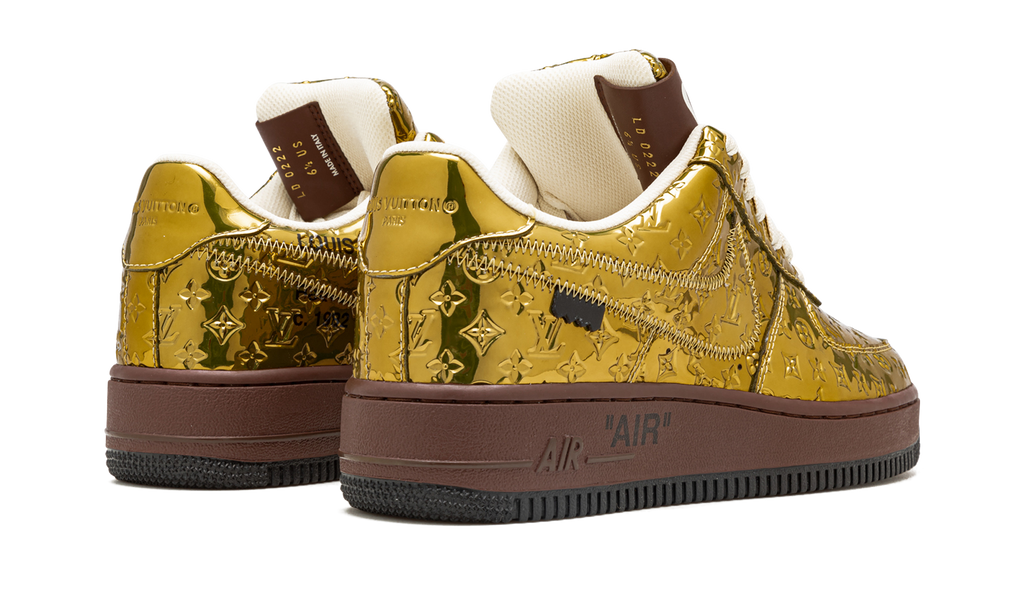Nike Louis Vuitton Air Force 1 Low Virgil Abloh - Metallic Gold 1A9VG3