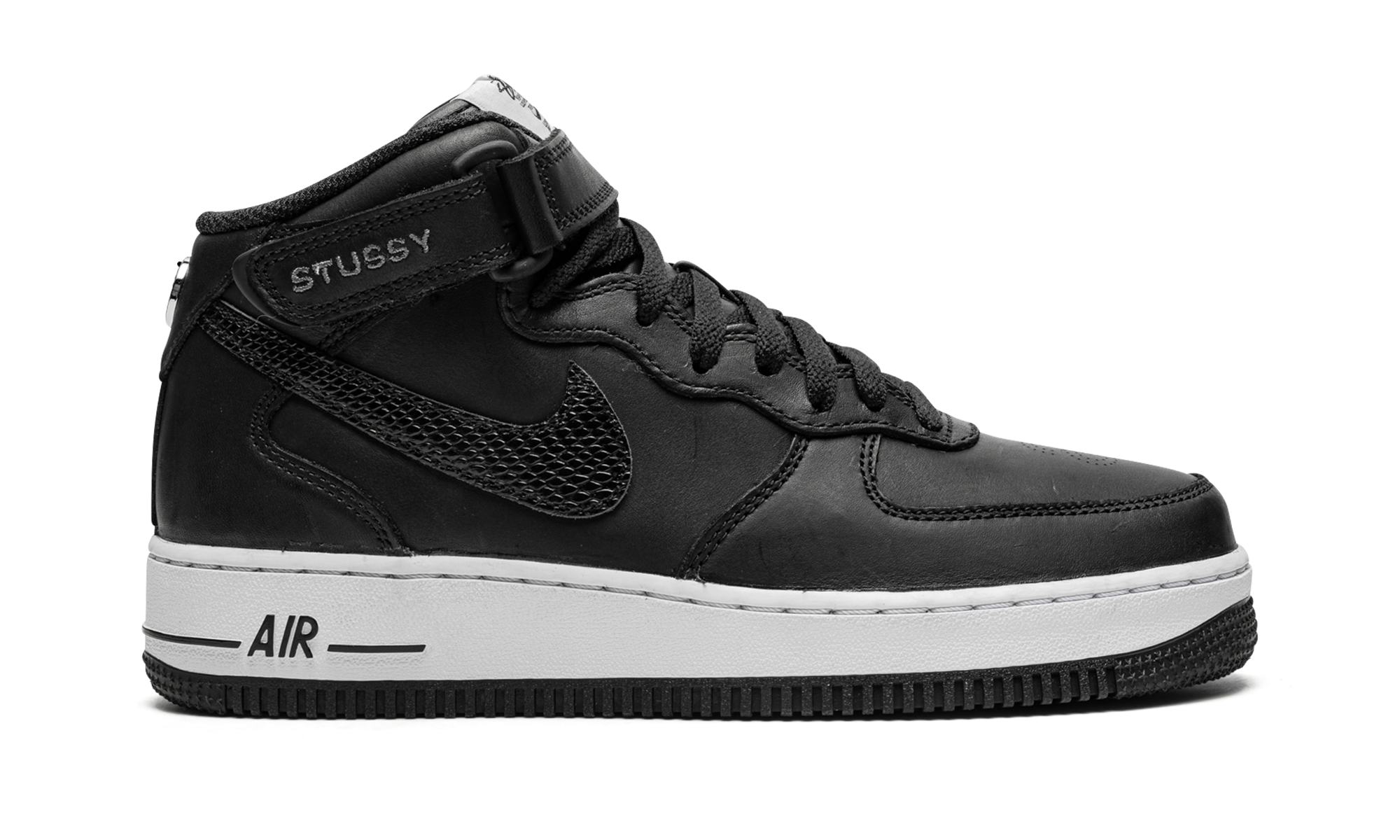 Nike Air Force 1 Mid Stussy - Black DJ7840 001