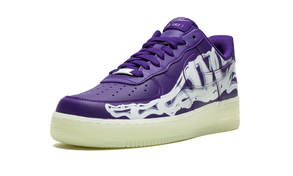Nike Air Force 1 Low '07 QS Purple Skeleton Halloween CU8067 500