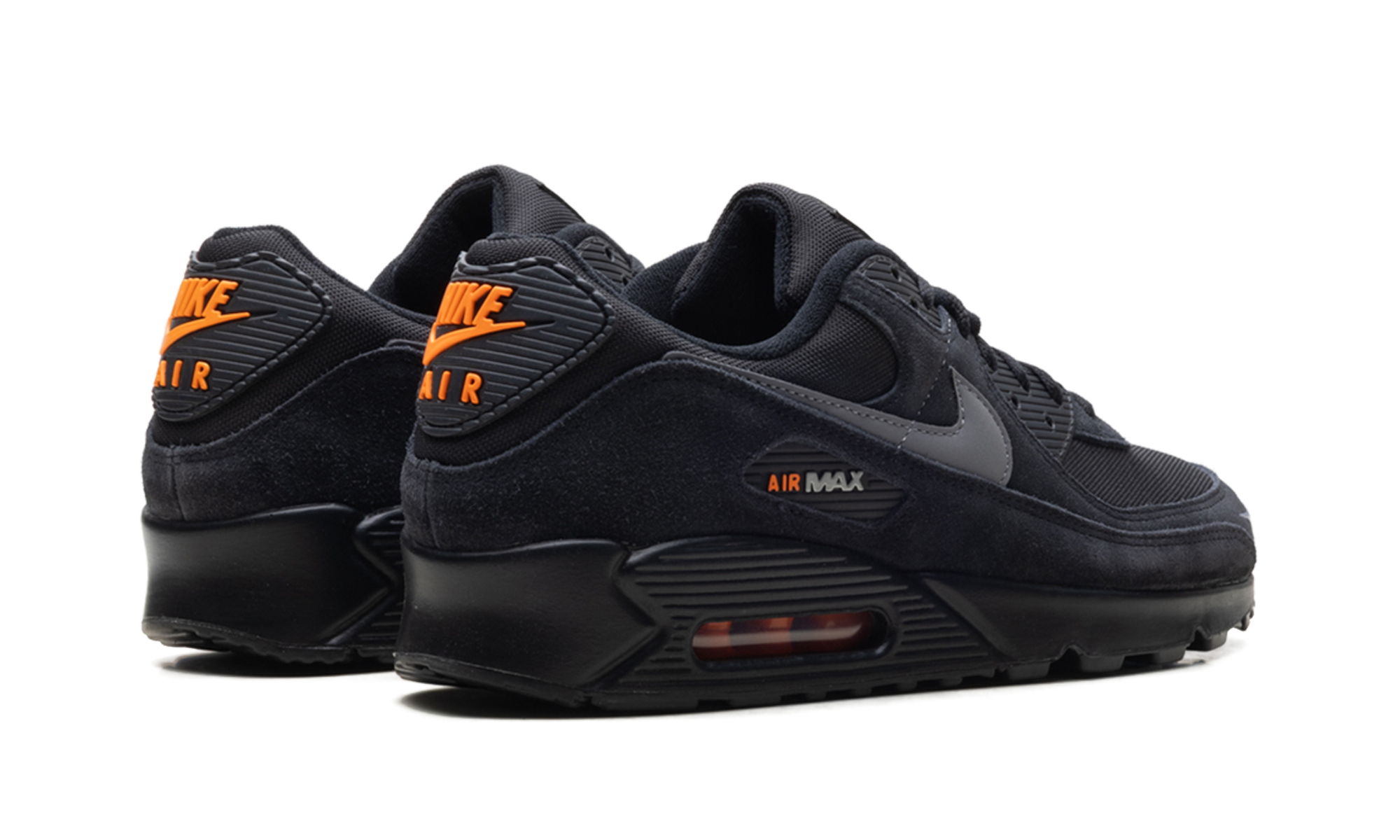 Nike Air Max 90 Black Metallic Cool Grey Orange DO6706 010