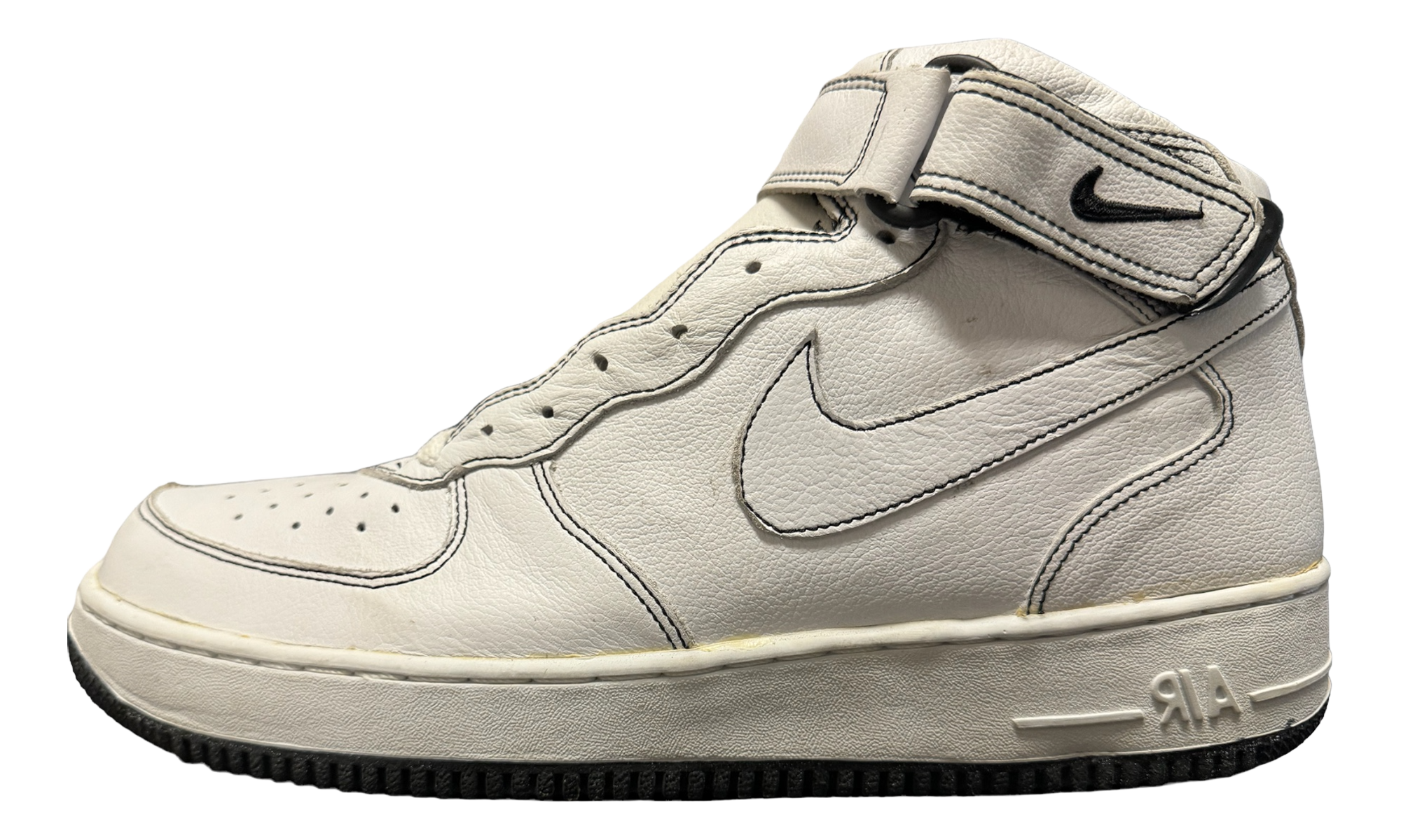 Nike Air Force 1 Mid White / White Black 304096 115