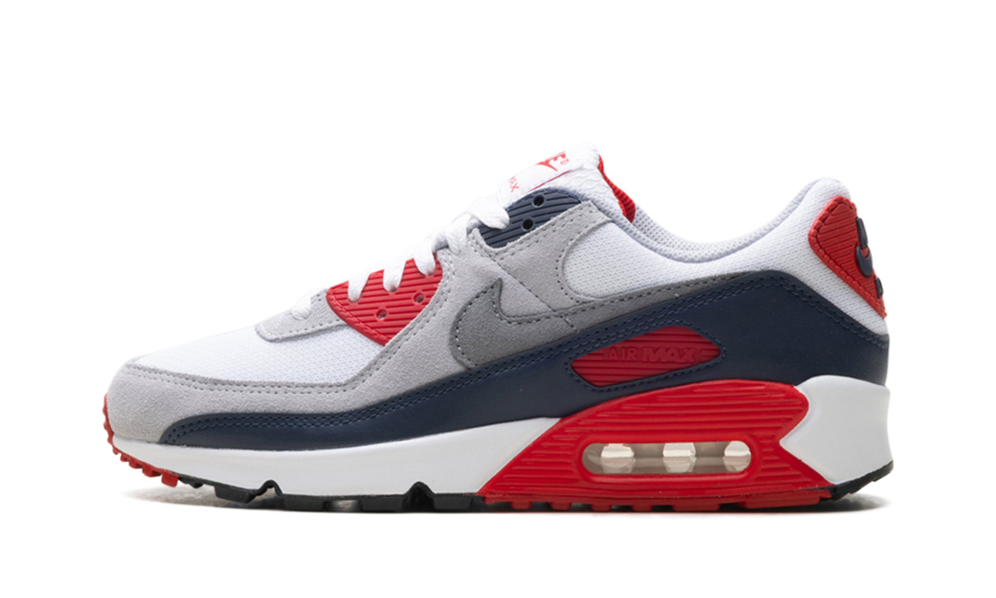 Nike AIR MAX 90 White/Cool Grey-university Red DM0029 117