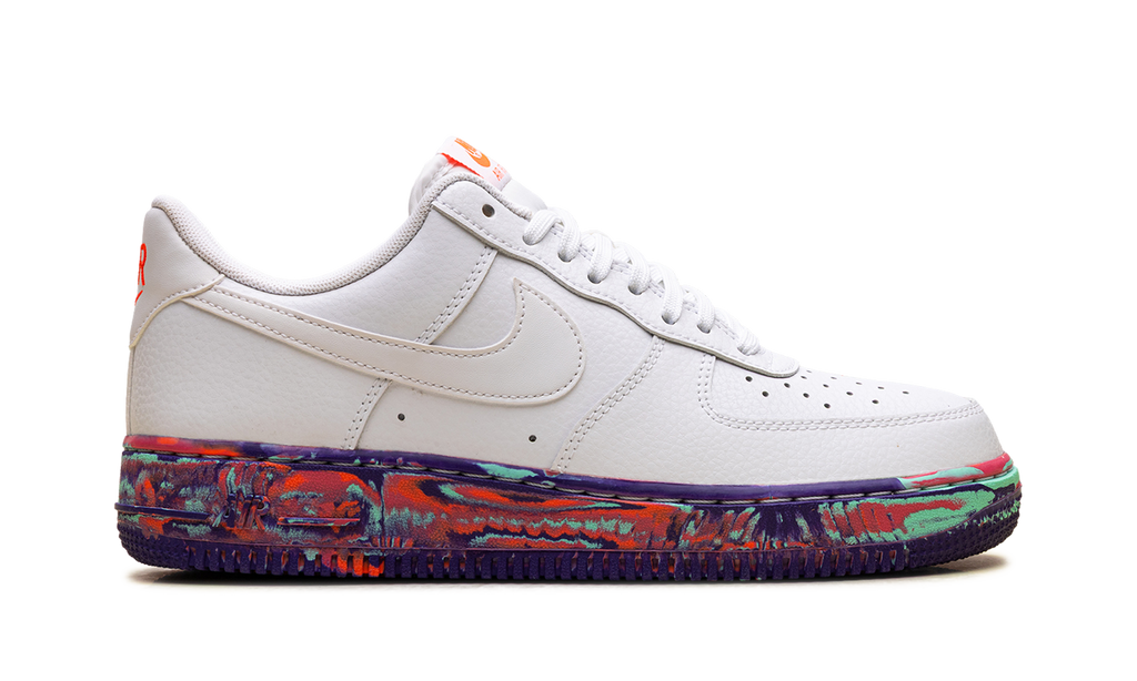 Nike Air Force 1 Low White Multi-Color Marble AJ9507 100