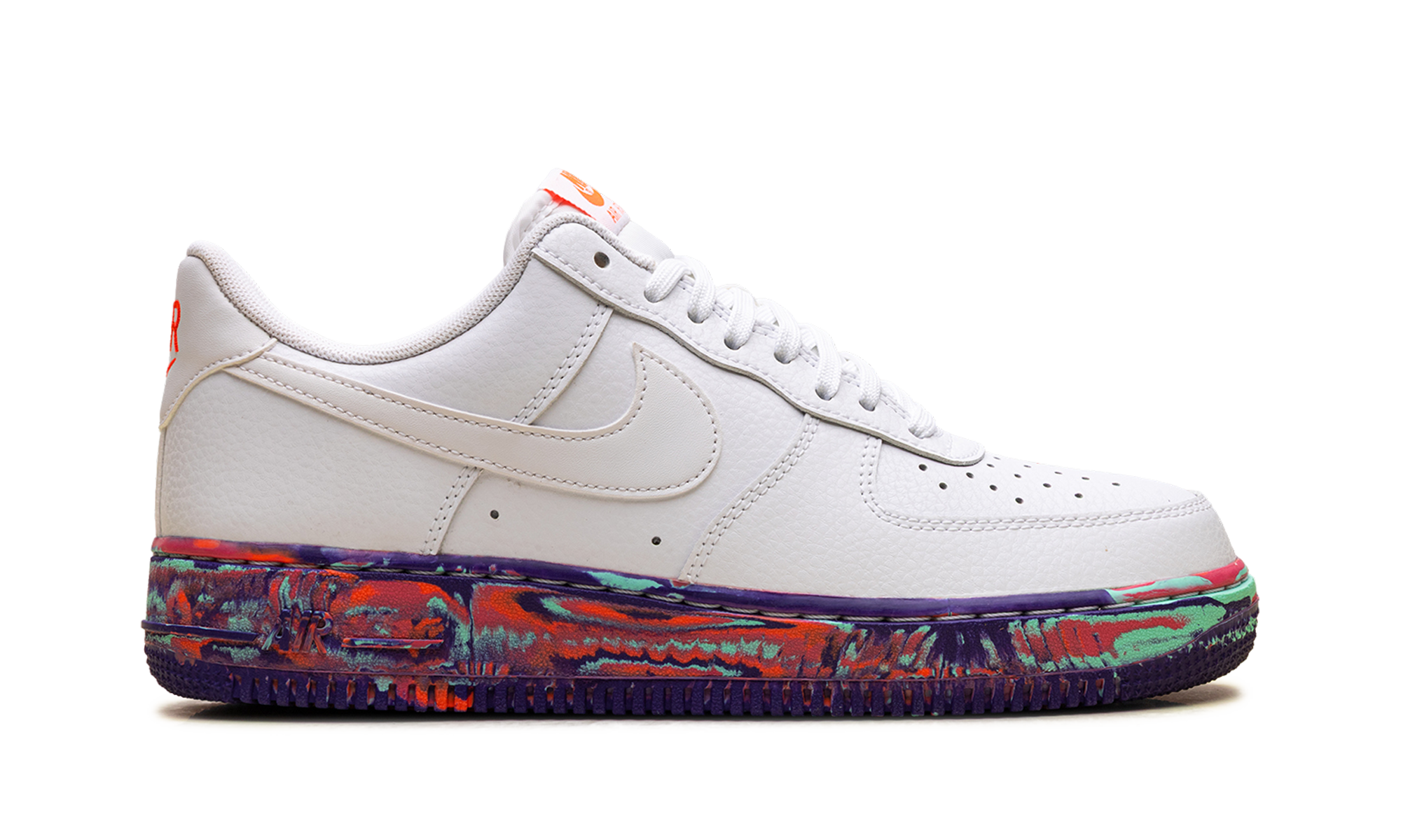 Nike Air Force 1 Low White Multi-Color Marble AJ9507 100