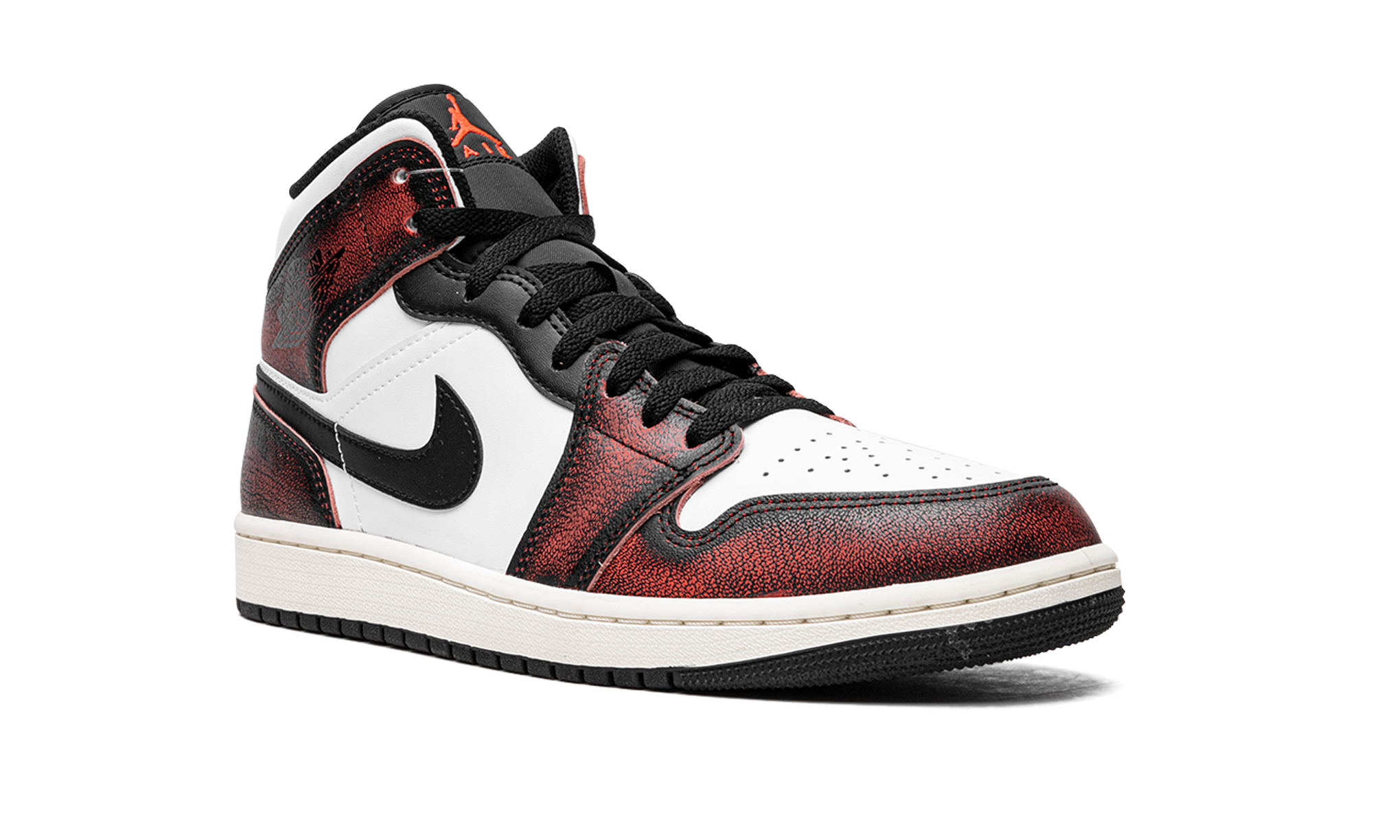 Air Jordan 1 Mid SE Wear-Away - Infrared DV9565 006