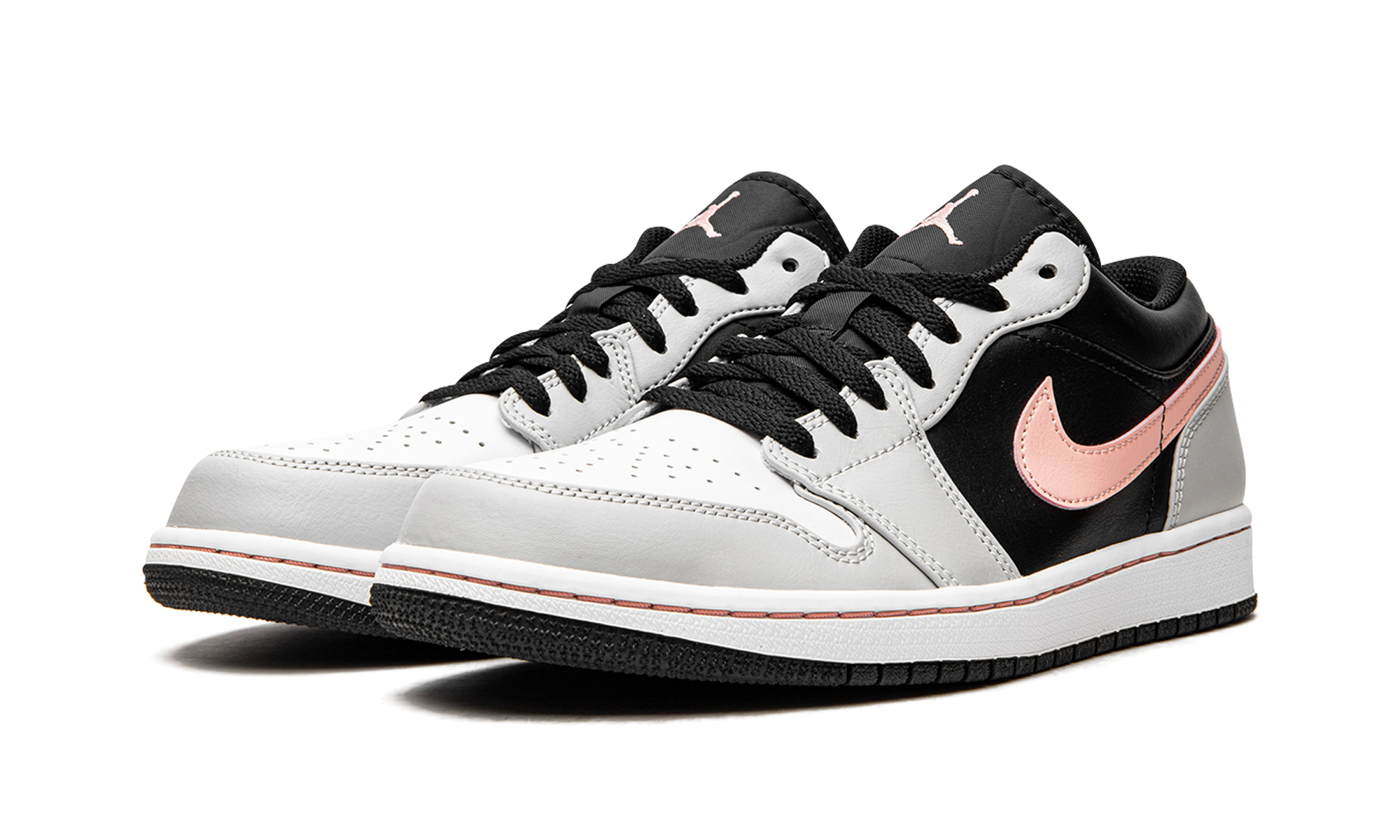 Air Jordan 1 Low Black Grey Coral 553558 062