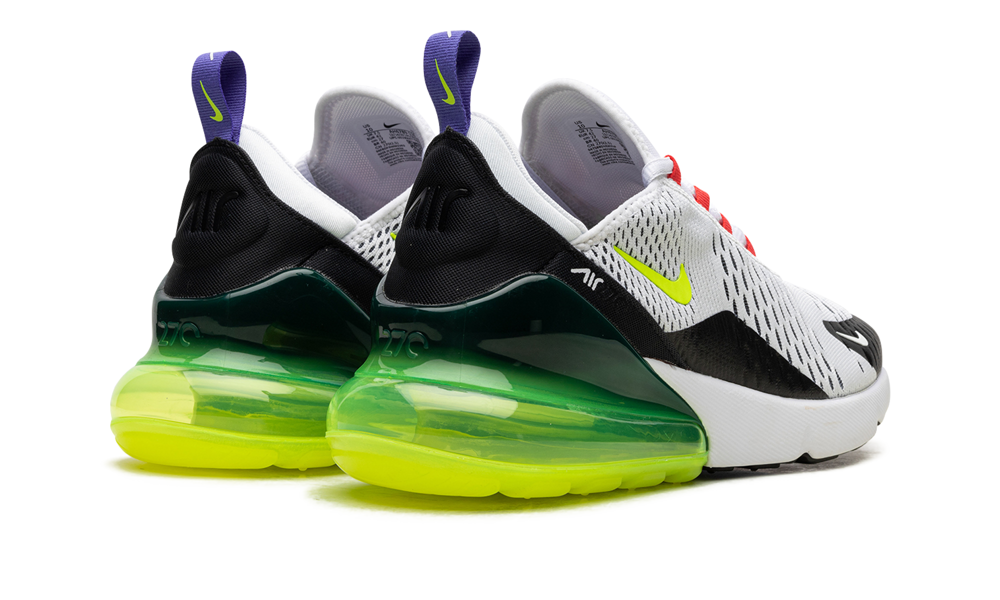 Nike AIR MAX 270 WMNS White Volt Siren Red AH6789 116