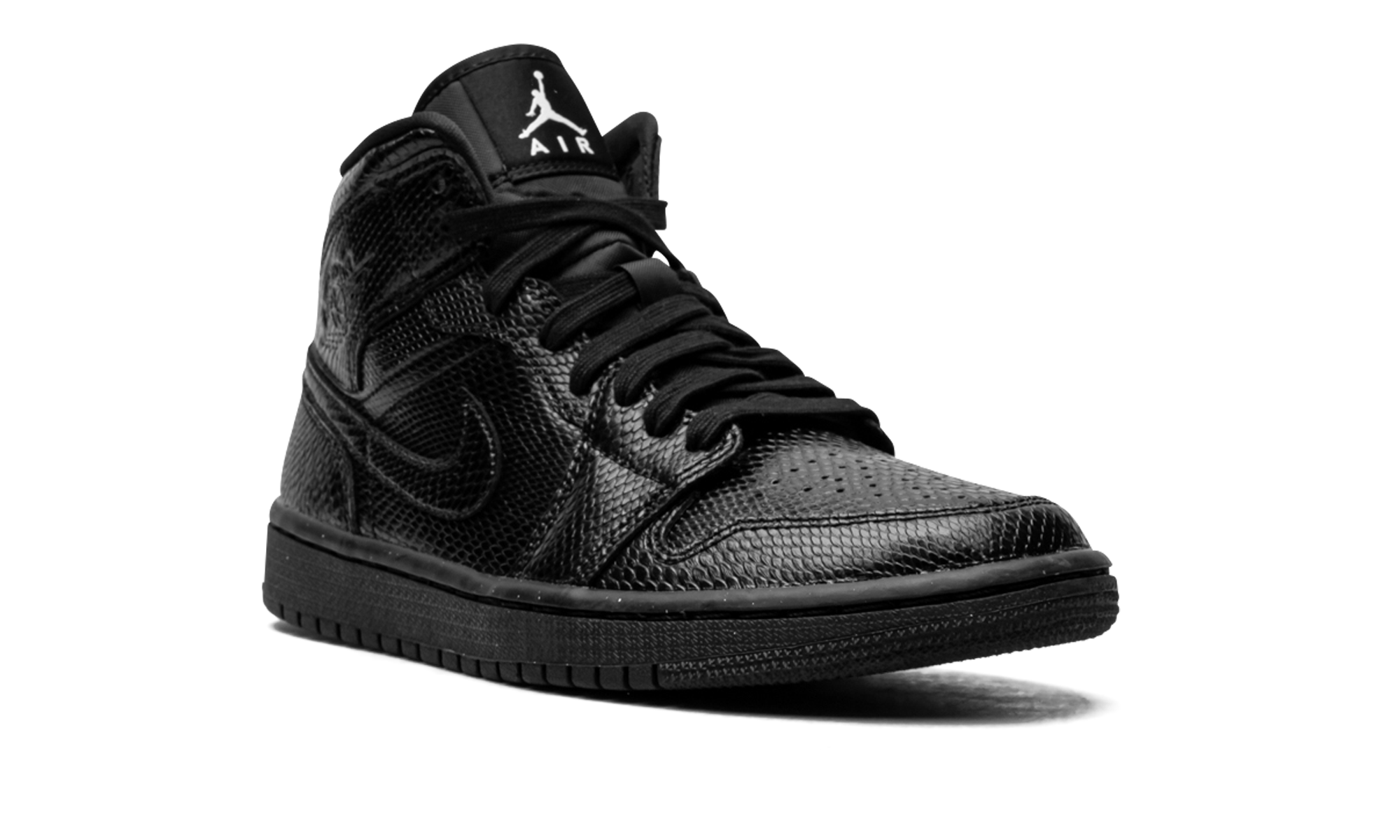 AIR JORDAN 1 MID WMNS Black Snakeskin BQ6472 010