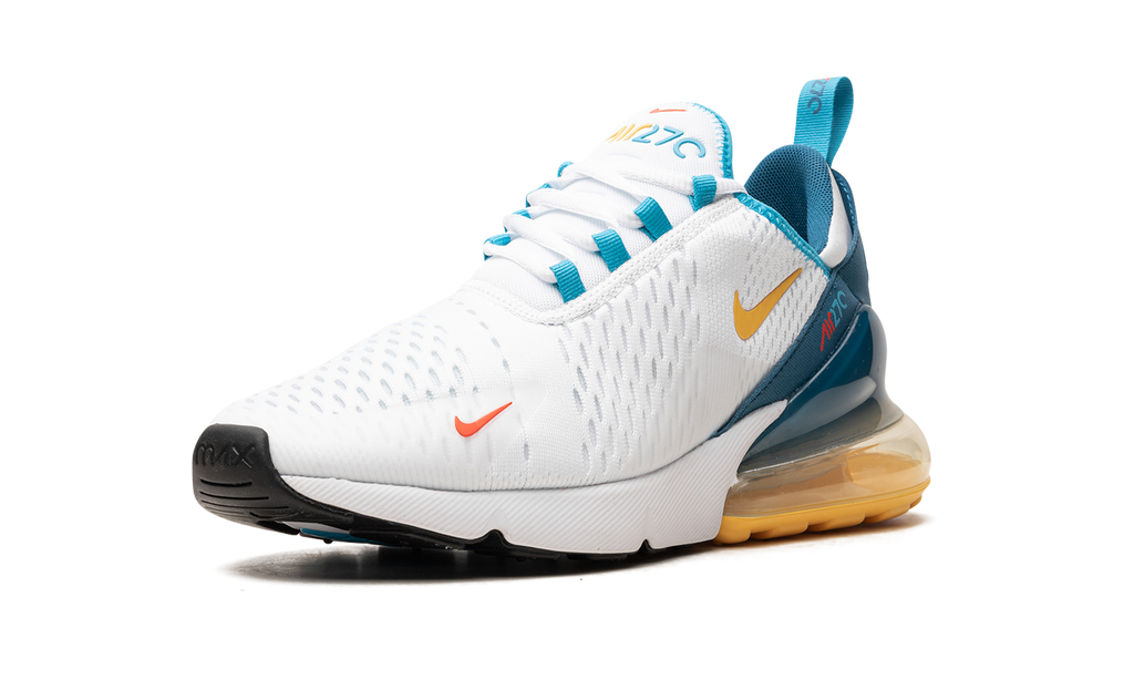 Nike Air Max 270 White Industrial Blue Citron Pulse FJ4000 100