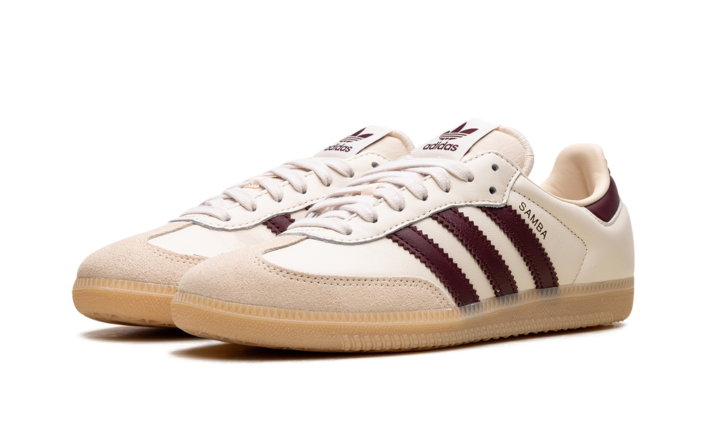 Adidas Samba OG Cream White / Burgundy JS3830
