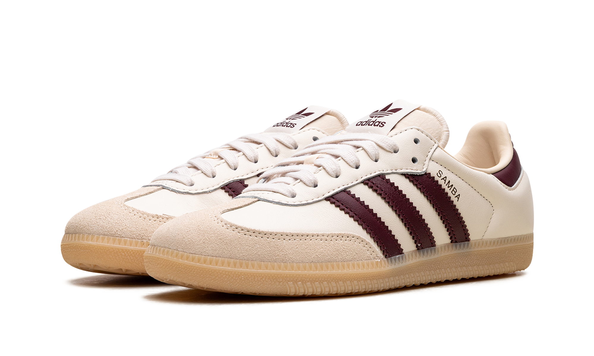 Adidas Samba OG Cream White / Burgundy JS3830