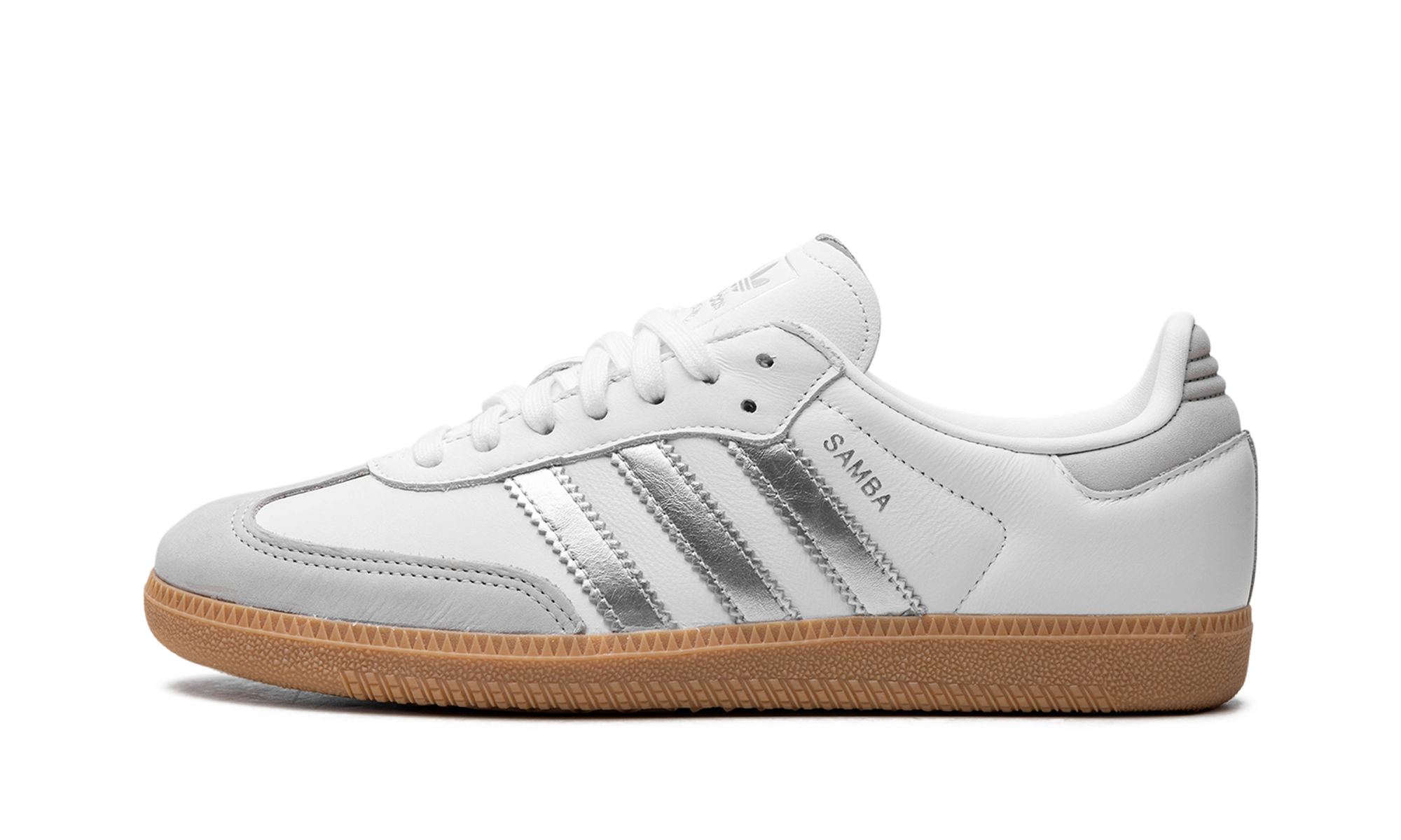 Adidas Samba OG WMNS White Silver Metallic Grey JI2725