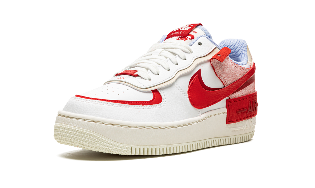 Nike AIR FORCE 1 LO SHADO MNS WMNS Red Cracked Leather CI0919 108