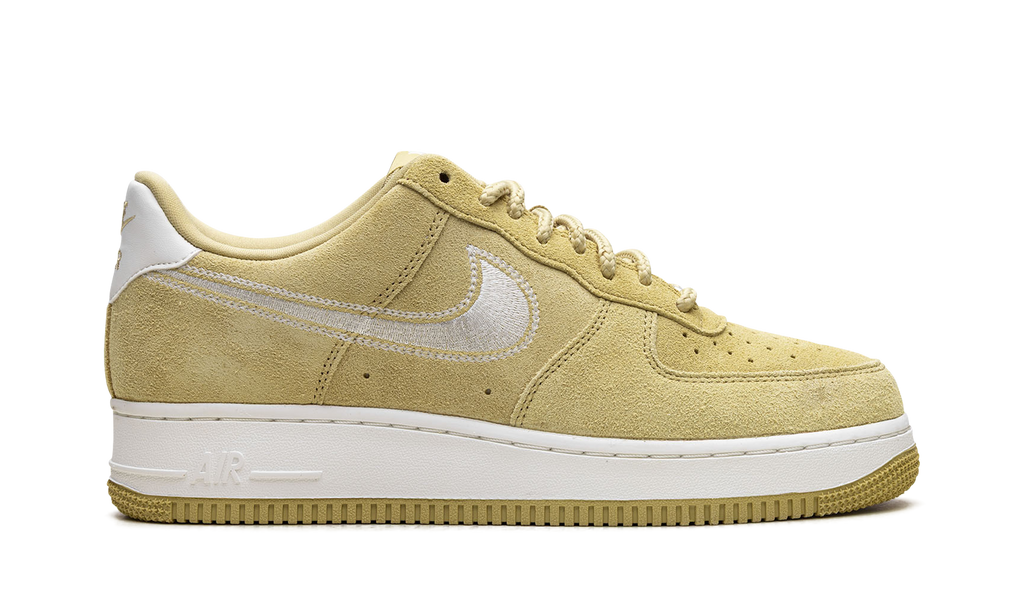 Nike Air Force 1 Low '07 LV8 Buff Gold Sail Embroidered Swoosh HJ4465 700