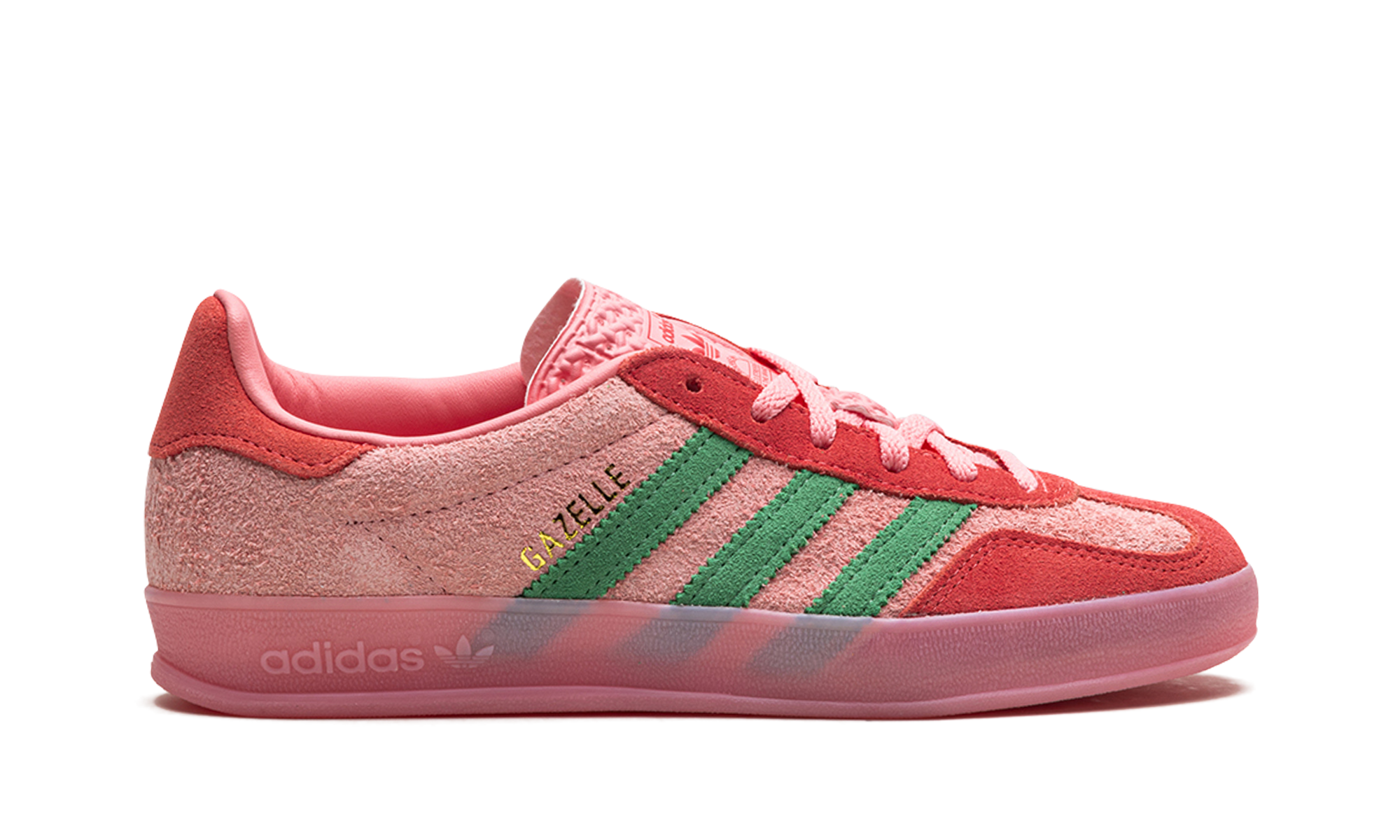 Adidas Gazelle Indoor WMNS Semi Pink Spark Preloved Scarlet IG6782