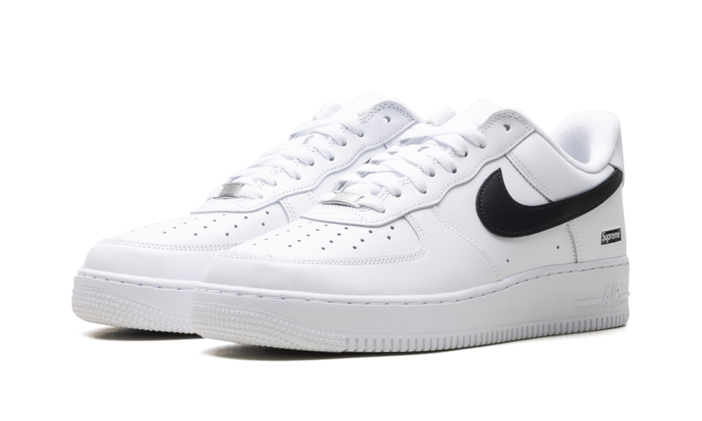 Nike Air Force 1 Low Supreme - Mini Box Logo White / Black CU9225 102
