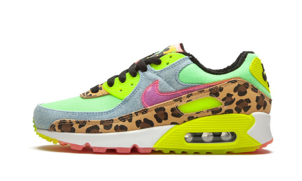 Nike W Air Max 90 LX Denim Leopard Print CW3499 300