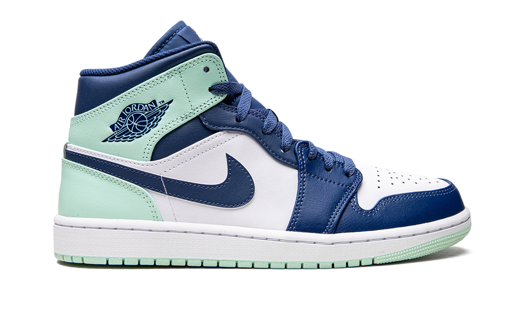 Air Jordan 1 Mid Blue Mint 554724 413