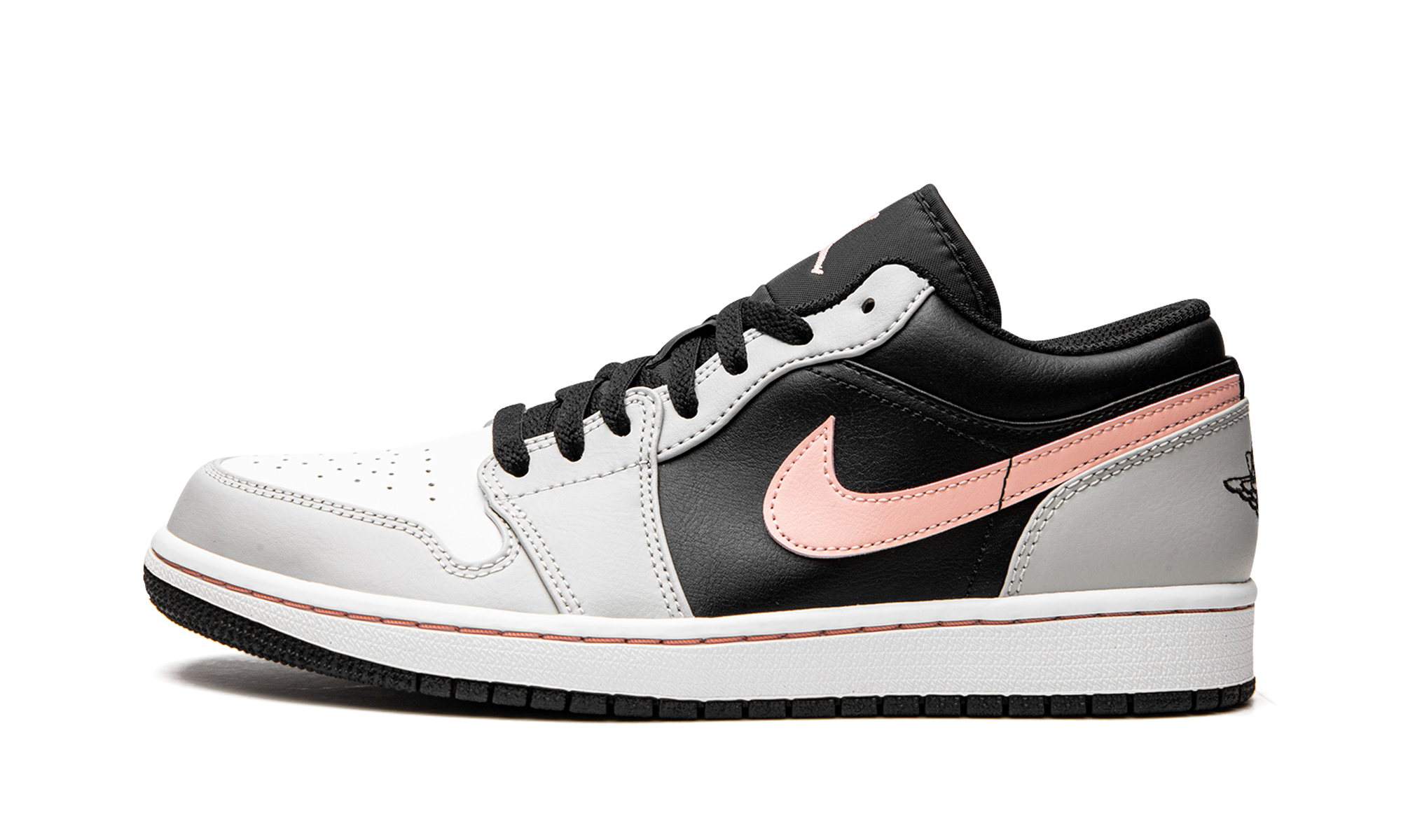Air Jordan 1 Low Black Grey Coral 553558 062