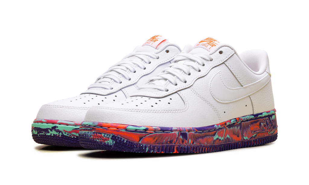 Nike Air Force 1 Low White Multi-Color Marble AJ9507 100