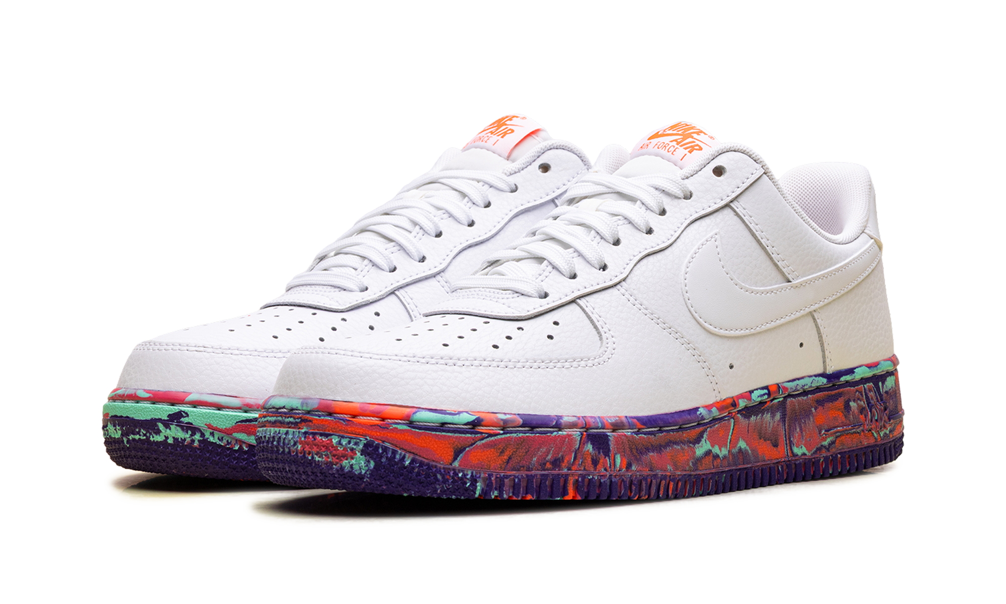Nike Air Force 1 Low White Multi-Color Marble AJ9507 100