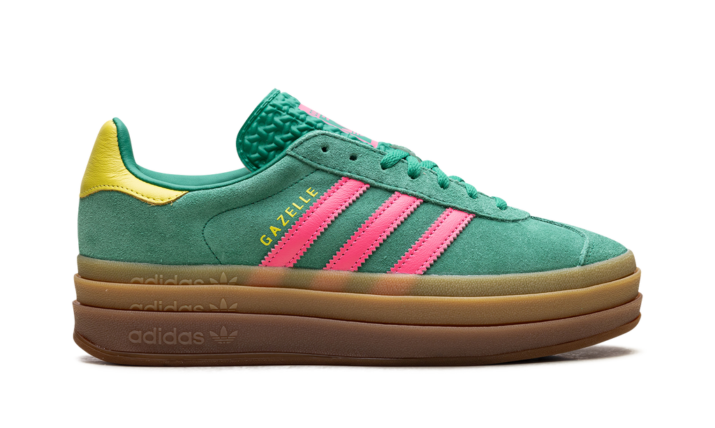Adidas Gazelle Bold WMNS Court Green Lucid Pink JH9668