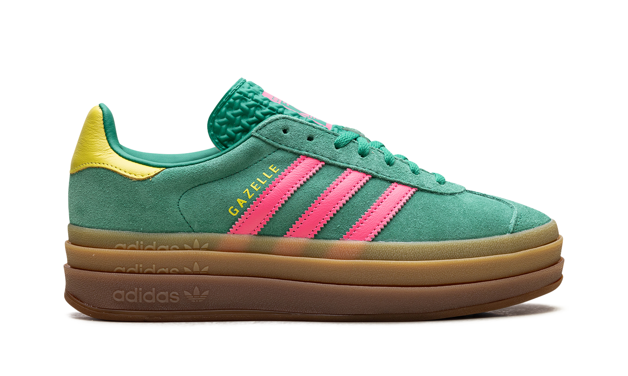 Adidas Gazelle Bold WMNS Court Green Lucid Pink JH9668
