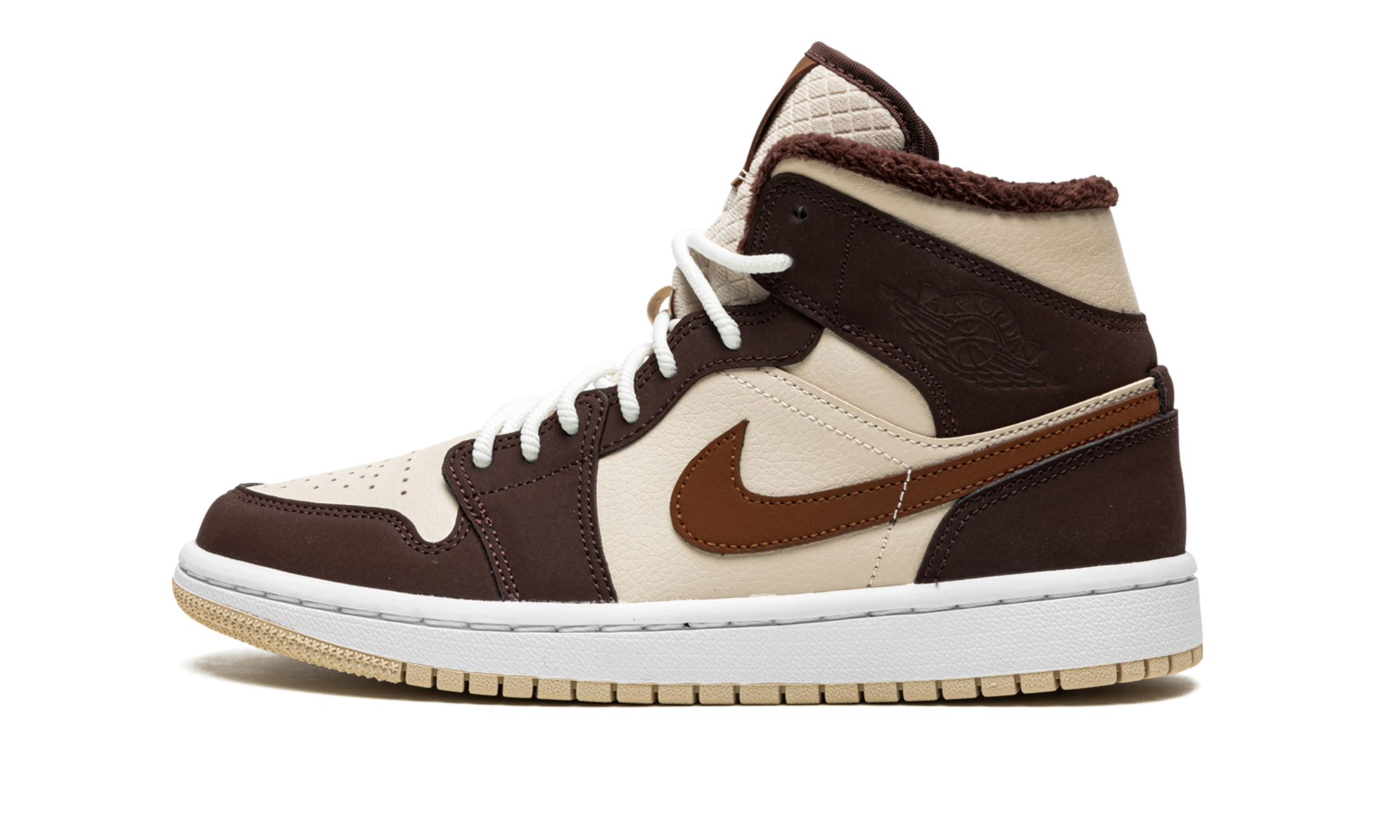 AIR JORDAN 1 MID SE WMNS Brown Basalt Fleece DO6699 200