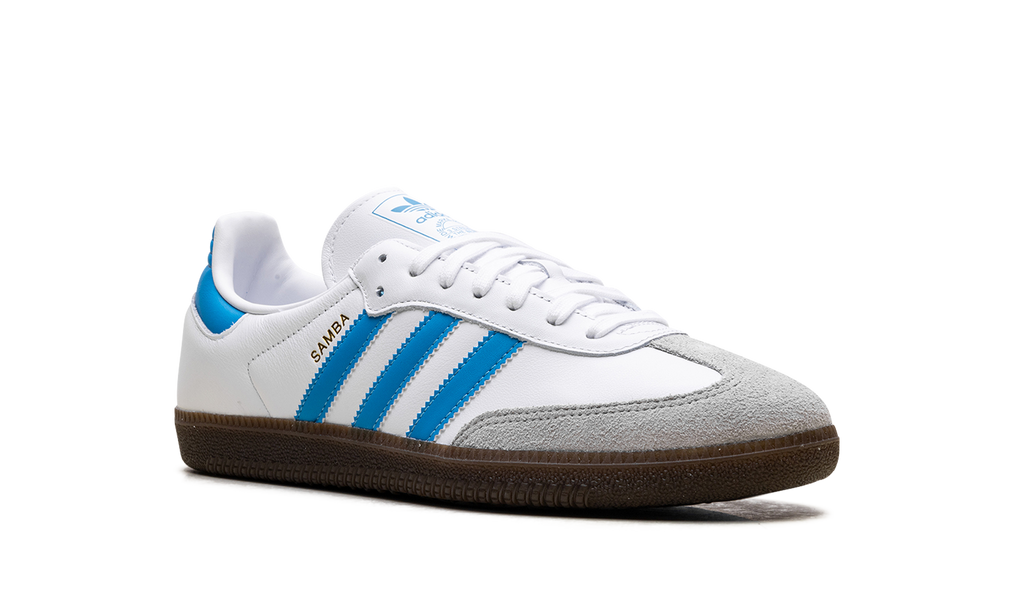 Adidas Samba OG White Shock Cyan JR0612