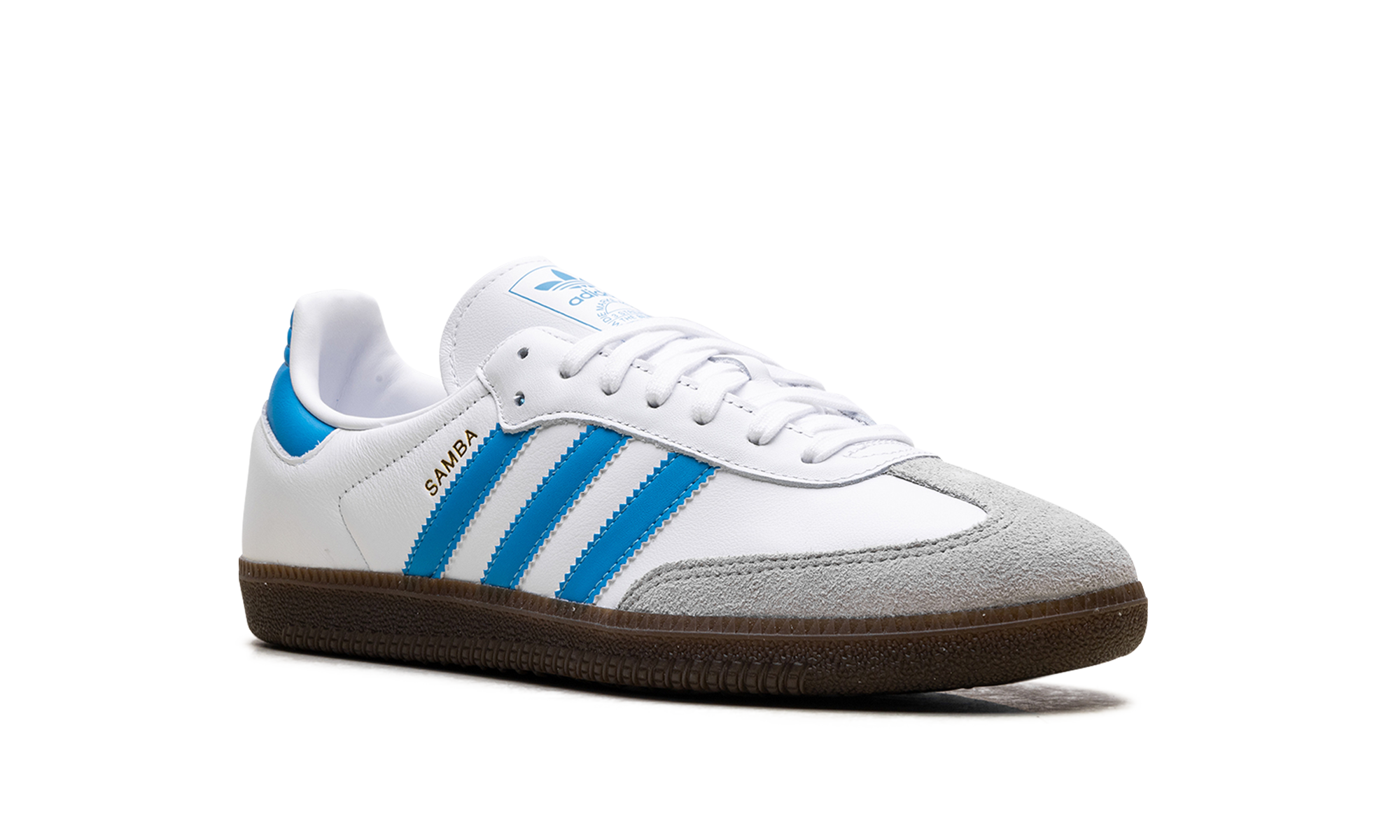 Adidas Samba OG White Shock Cyan JR0612