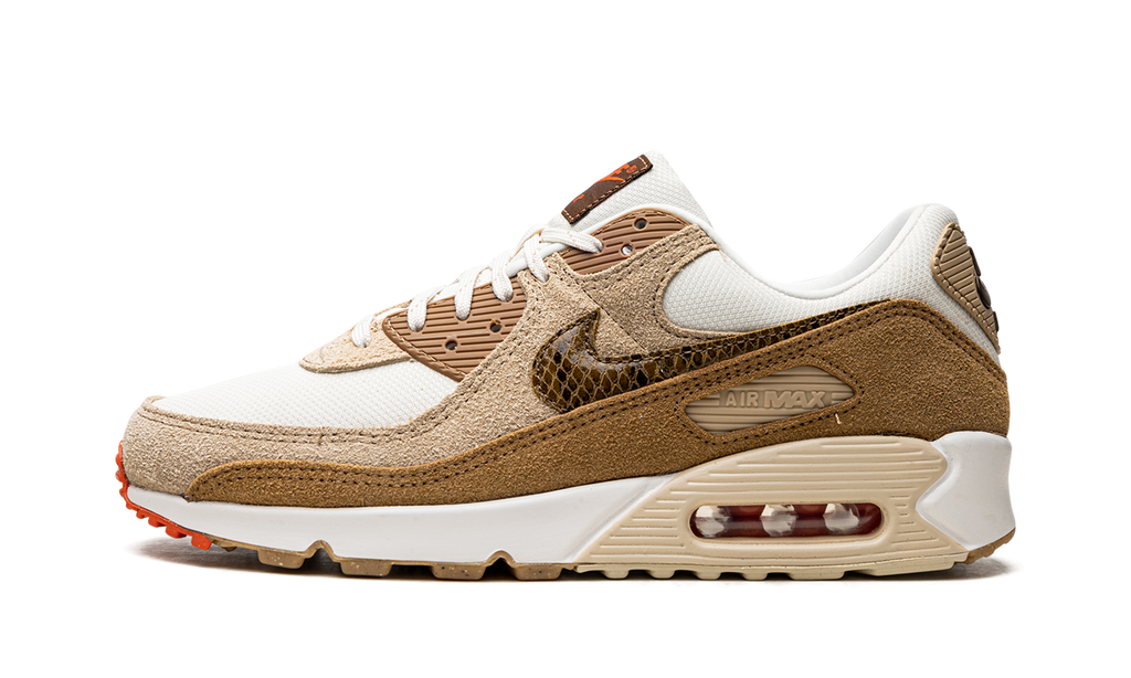 Nike AIR MAX 90 WMNS Pale Ivory Snakeskin Swoosh DX9502 100