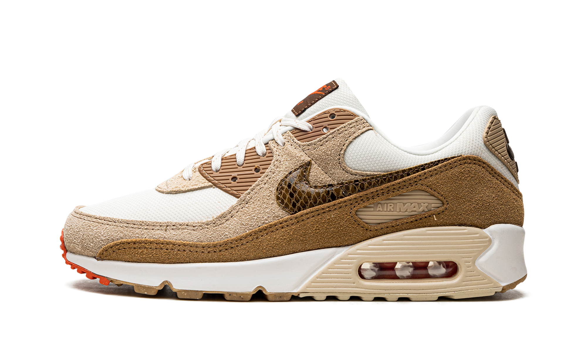 Nike AIR MAX 90 WMNS Pale Ivory Snakeskin Swoosh DX9502 100