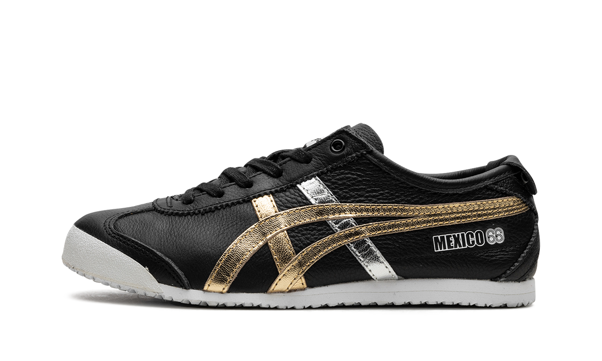Onitsuka Tiger Mexico 66 Black Gold Silver D5V2L 9094