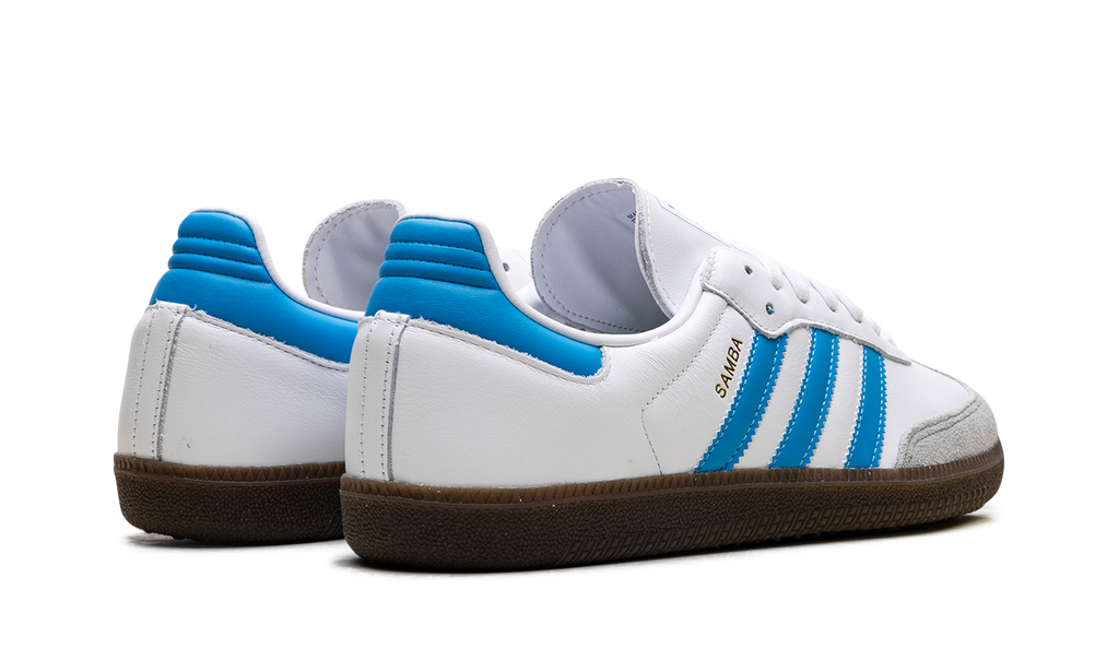 Adidas Samba OG White Shock Cyan JR0612