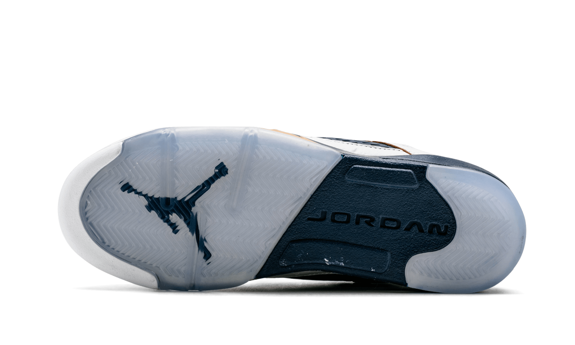 Air Jordan 5 Retro Low GS WHITE / METALLIC GOLD / MID NAVY 314338 135