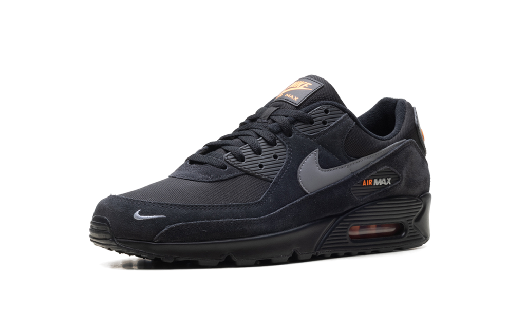 Nike Air Max 90 Black Metallic Cool Grey Orange DO6706 010