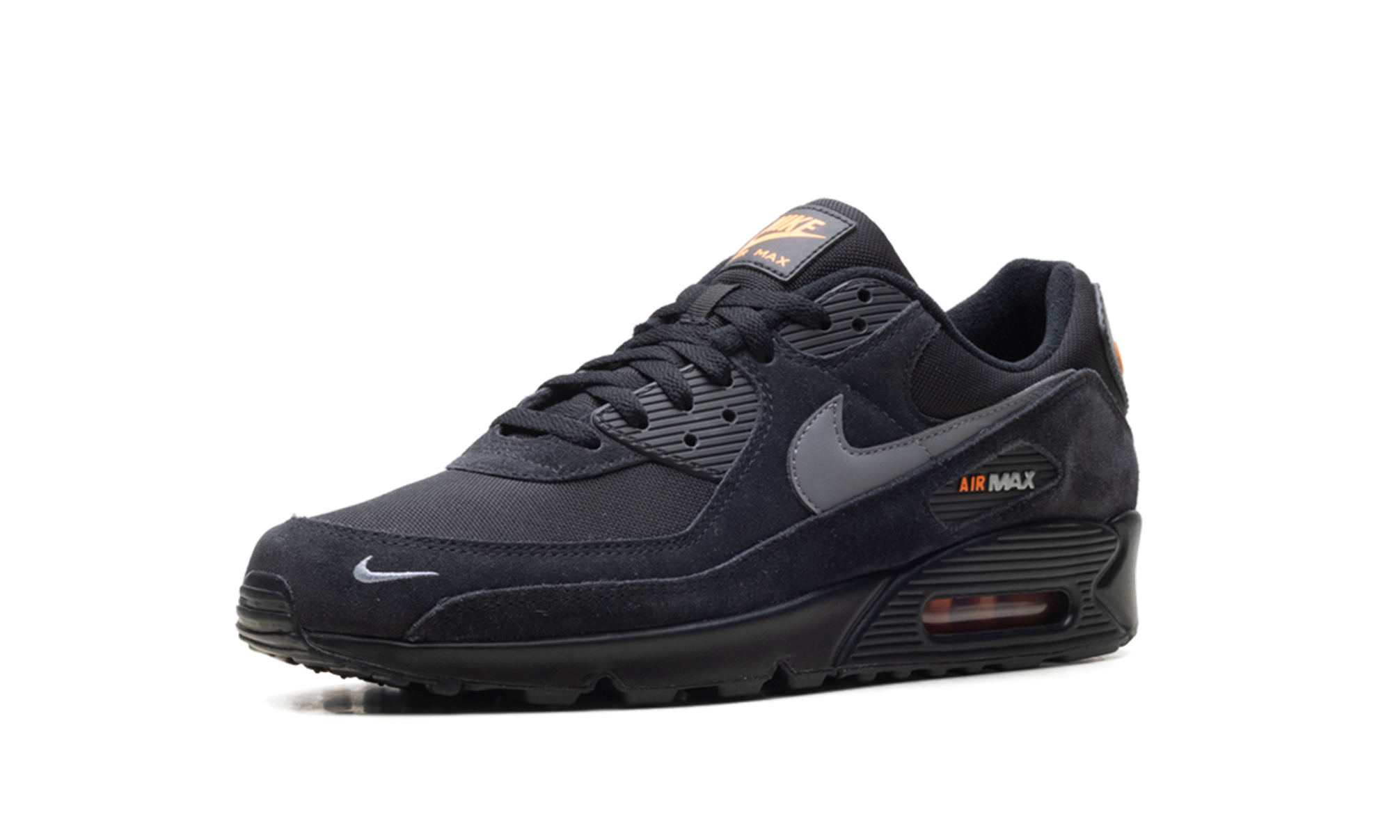 Nike Air Max 90 Black Metallic Cool Grey Orange DO6706 010