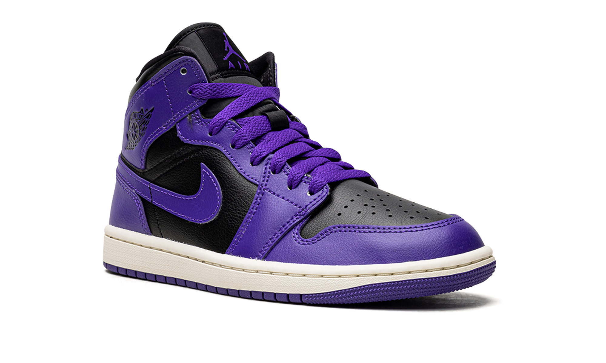 JORDAN 1 MID WMNS Black/Purple BQ6472 051