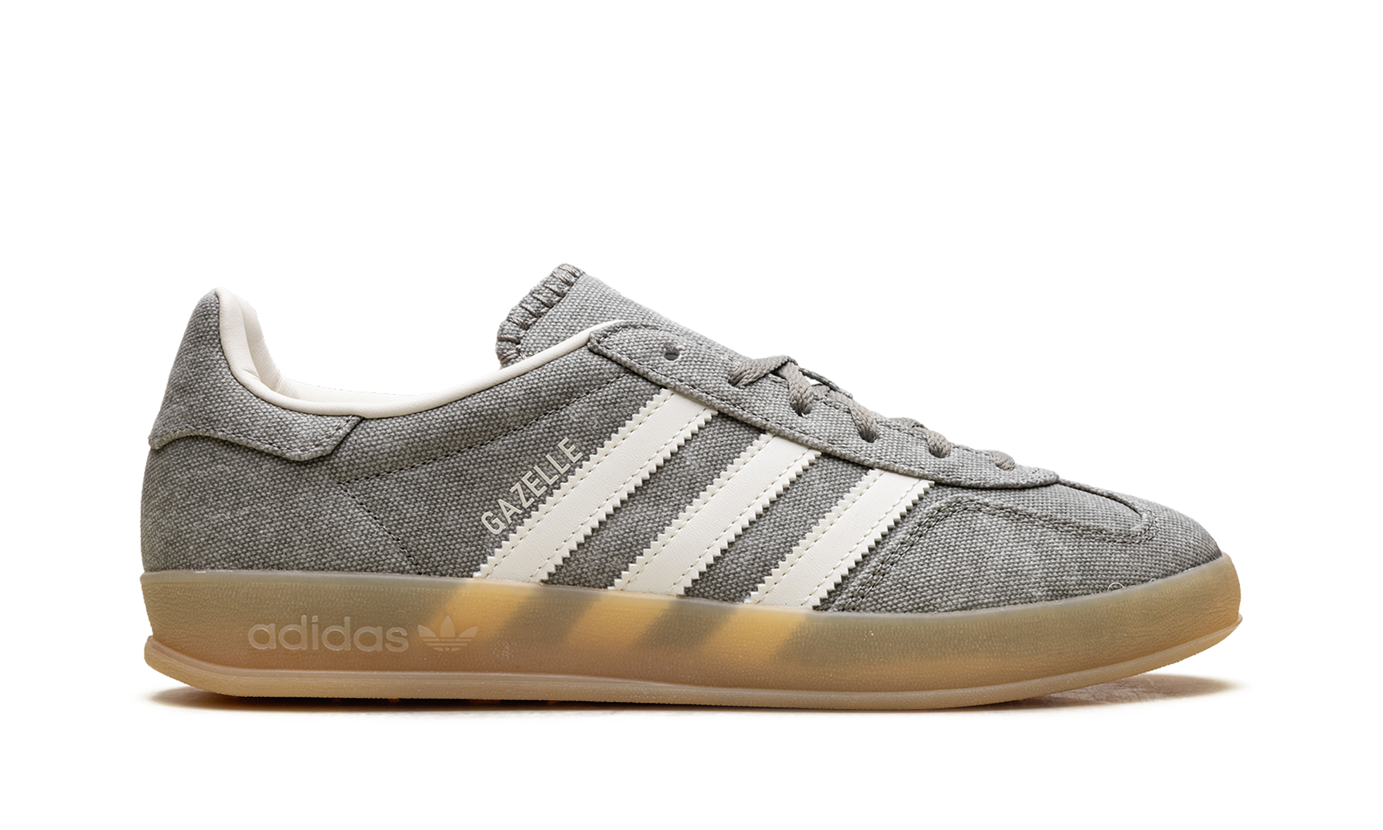 Adidas Gazelle Indoor WMNS Silver Pebble Off White Canvas IH7033