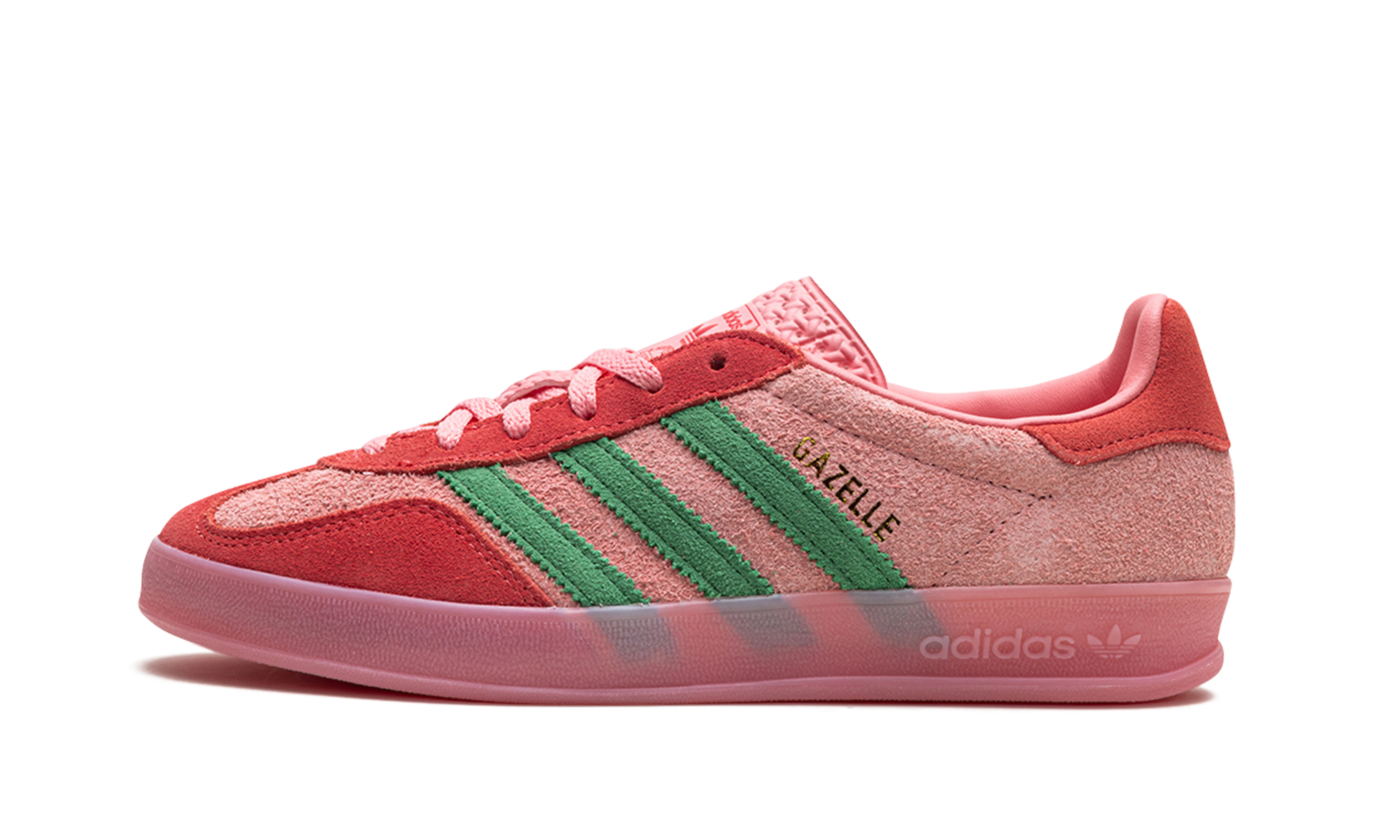 Adidas Gazelle Indoor WMNS Semi Pink Spark Preloved Scarlet IG6782
