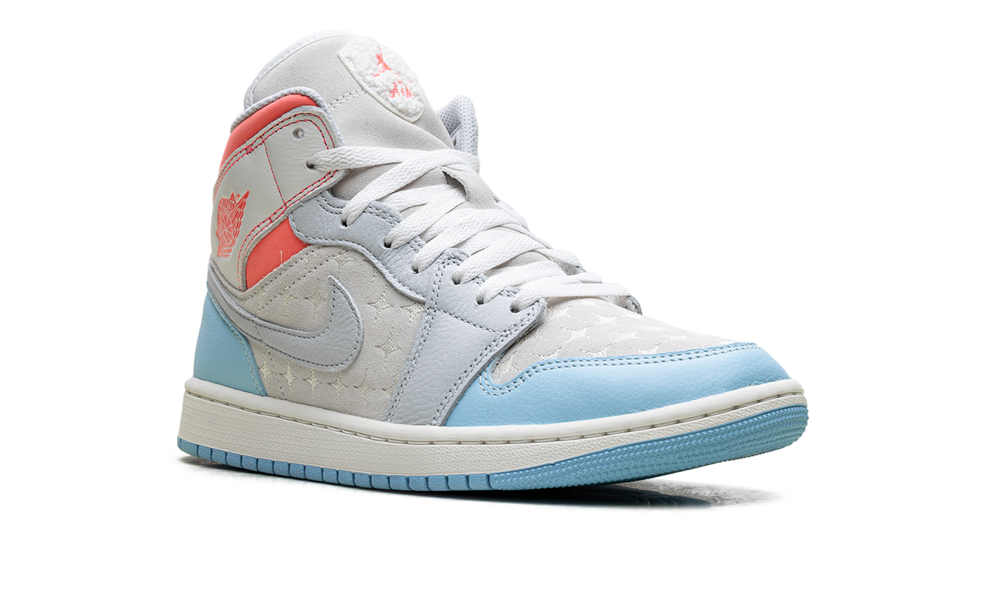 Air Jordan 1 Mid WMNS White/Light Blue/Pink IM7420 133