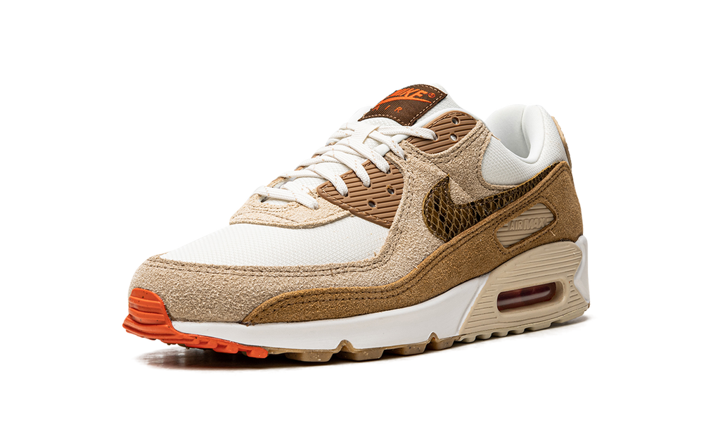 Nike AIR MAX 90 WMNS Pale Ivory Snakeskin Swoosh DX9502 100