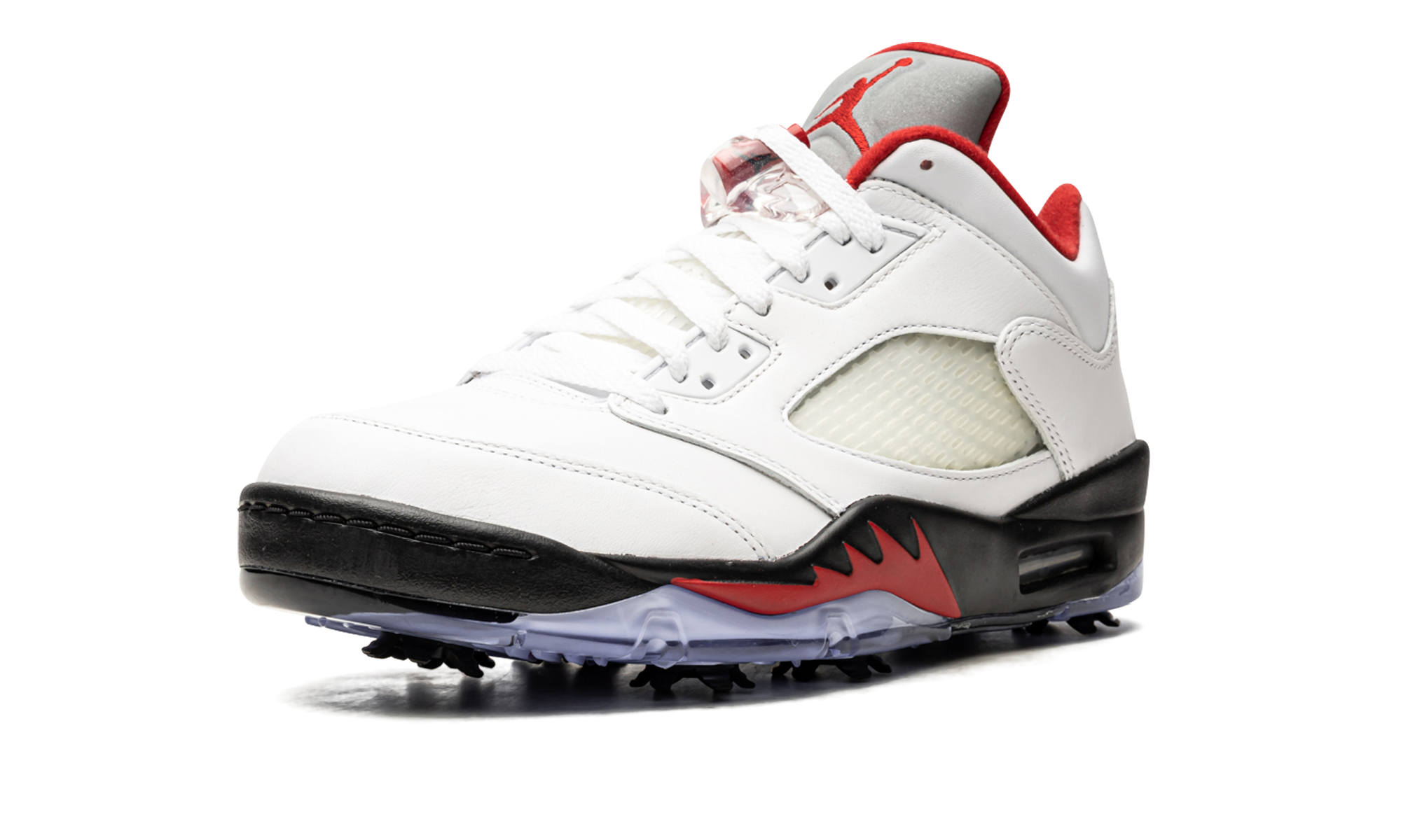Air Jordan 5 Low Golf Fire Red - Silver Tongue CU4523 100