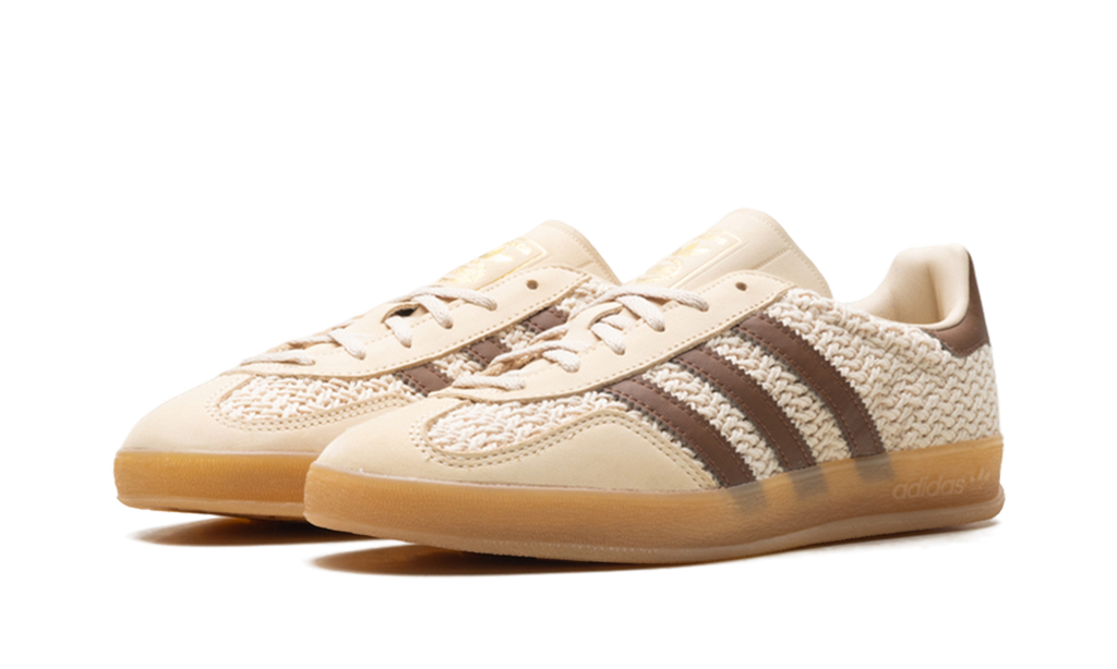 Adidas Gazelle Indoor Cream/Brown Knit JS1418