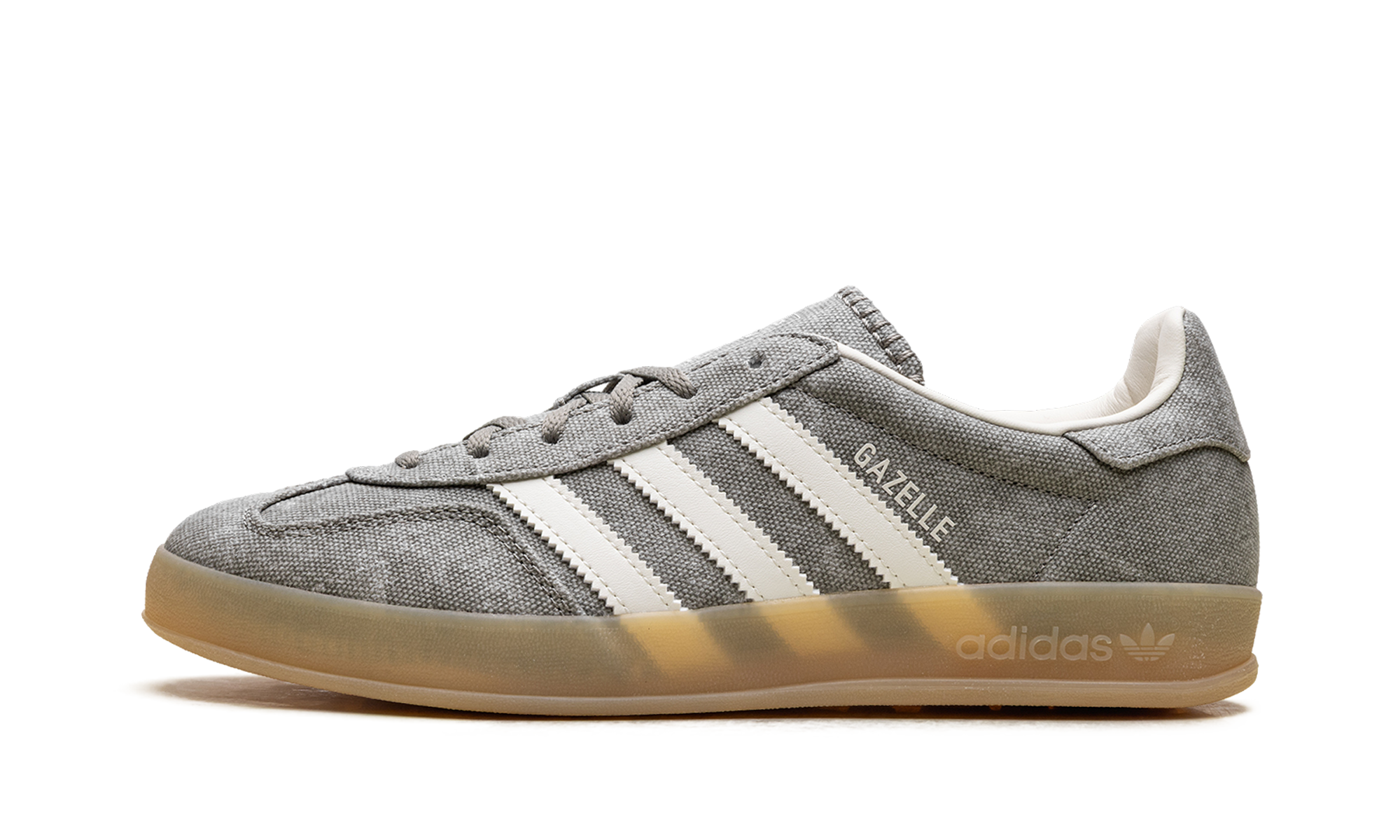 Adidas Gazelle Indoor WMNS Silver Pebble Off White Canvas IH7033