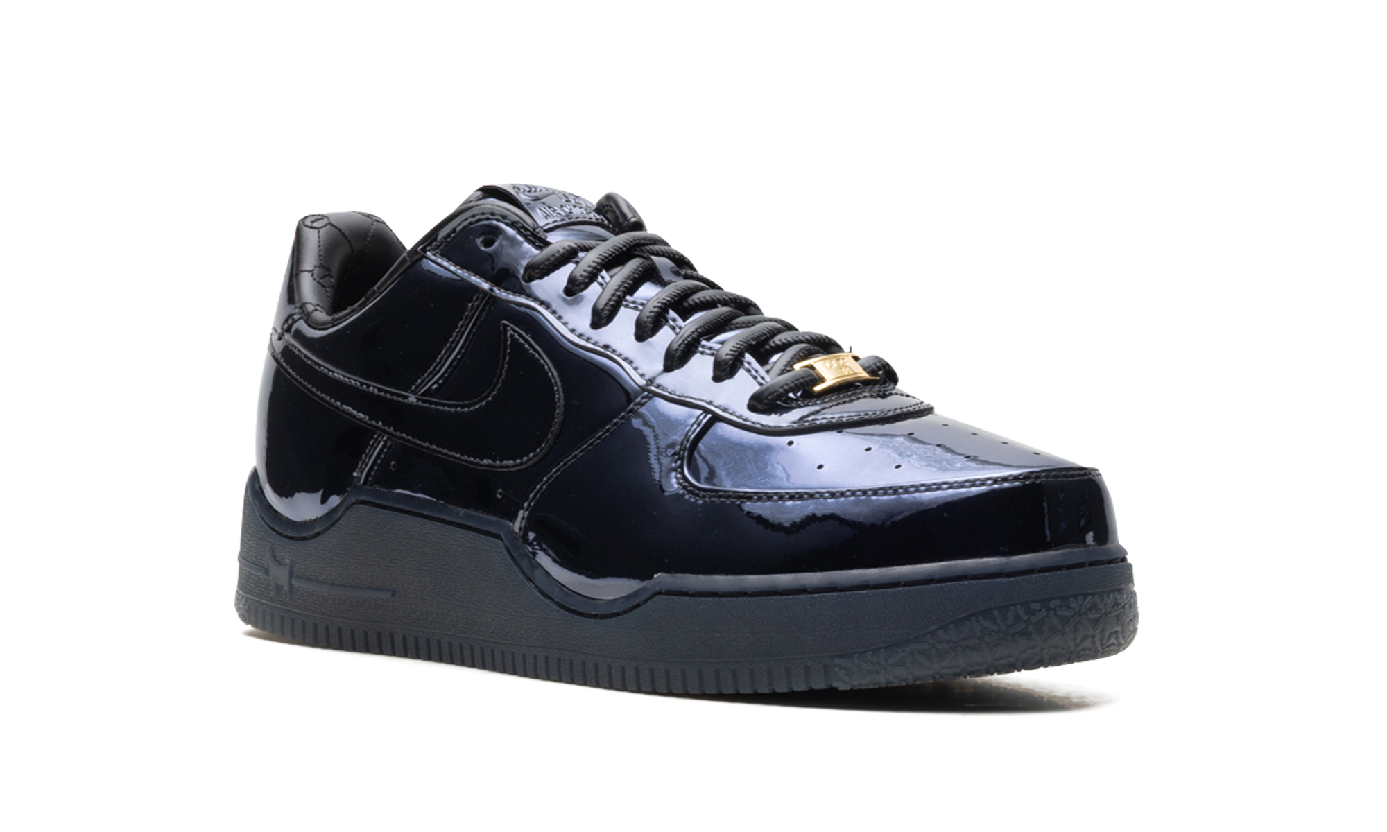 Nike Air Force 1 Low LeBron James Black Patent IO6129 001