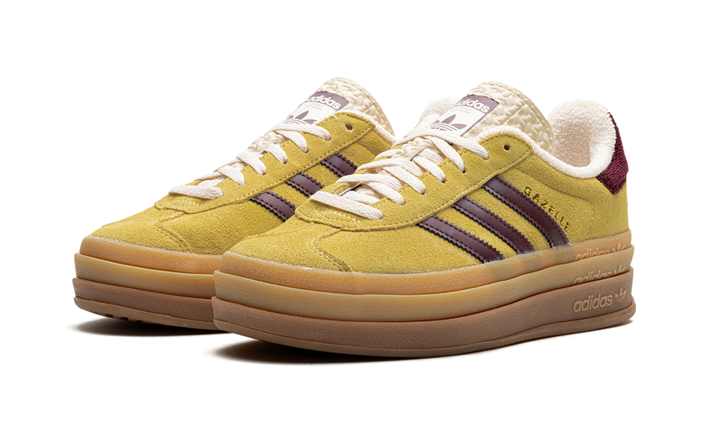 Adidas Gazelle Bold Platform WMNS Yellow Burgundy IF5937
