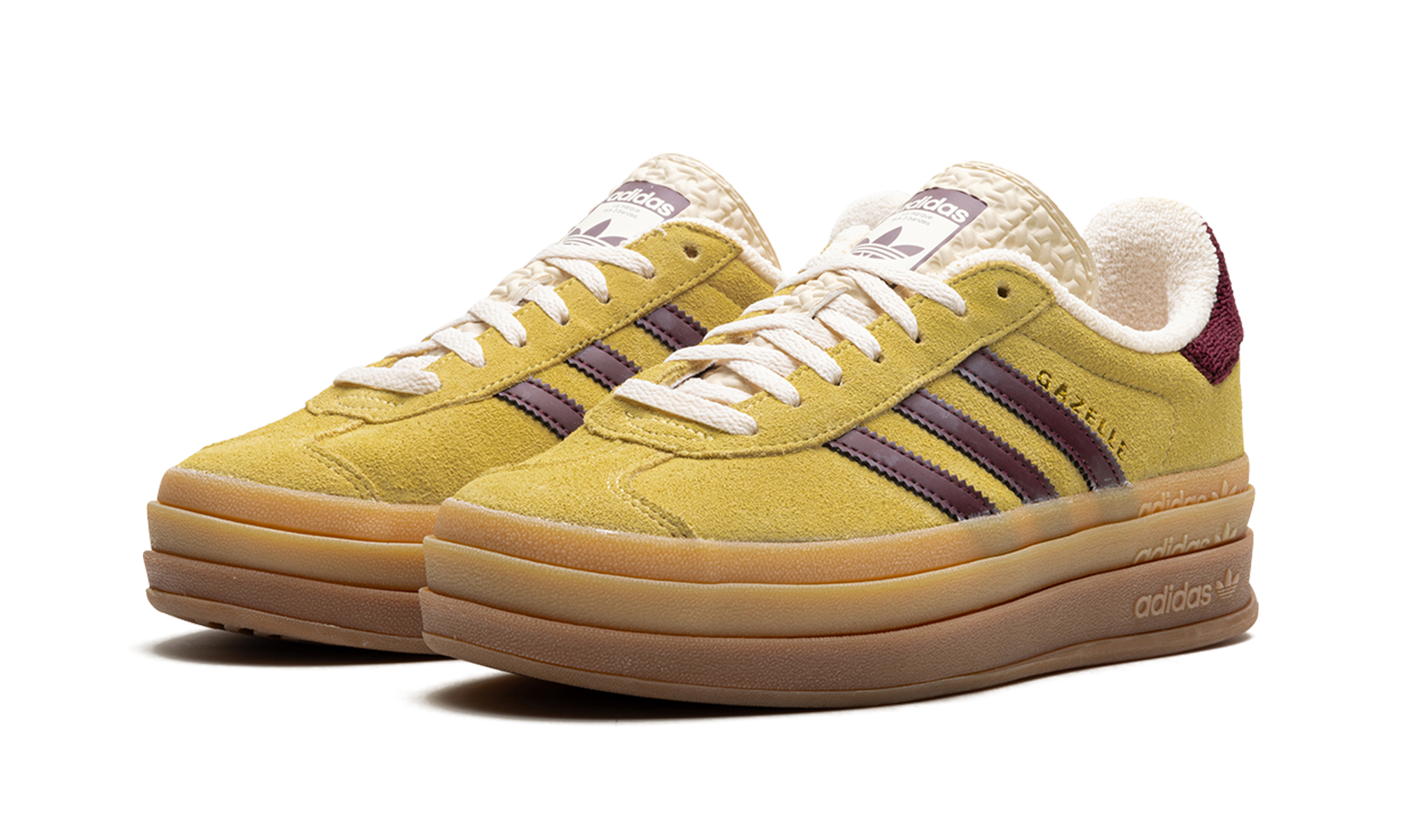 Adidas Gazelle Bold Platform WMNS Yellow Burgundy IF5937