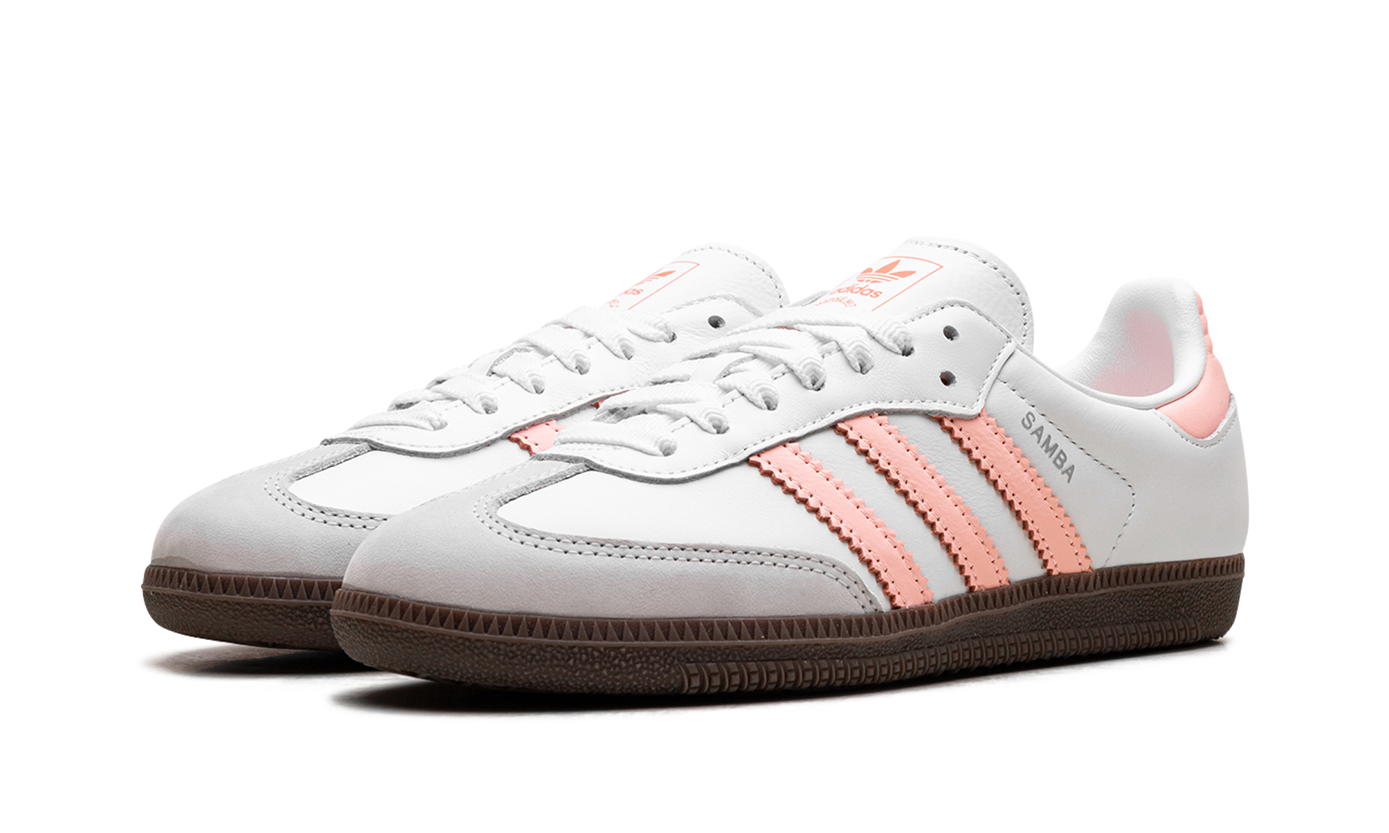 Adidas Samba OG WMNS White Clear Orange Gum JH5687