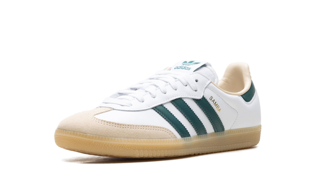 Adidas SAMBA OG Cloud White Collegiate Green Gum JS3831